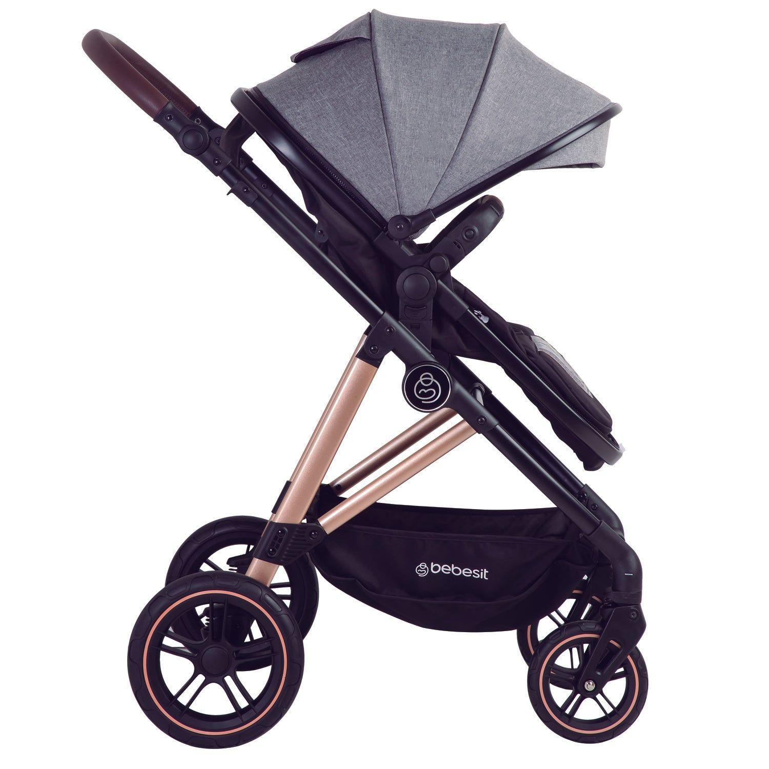 Coche Cuna Travel System Neo Gris Bebesit-2