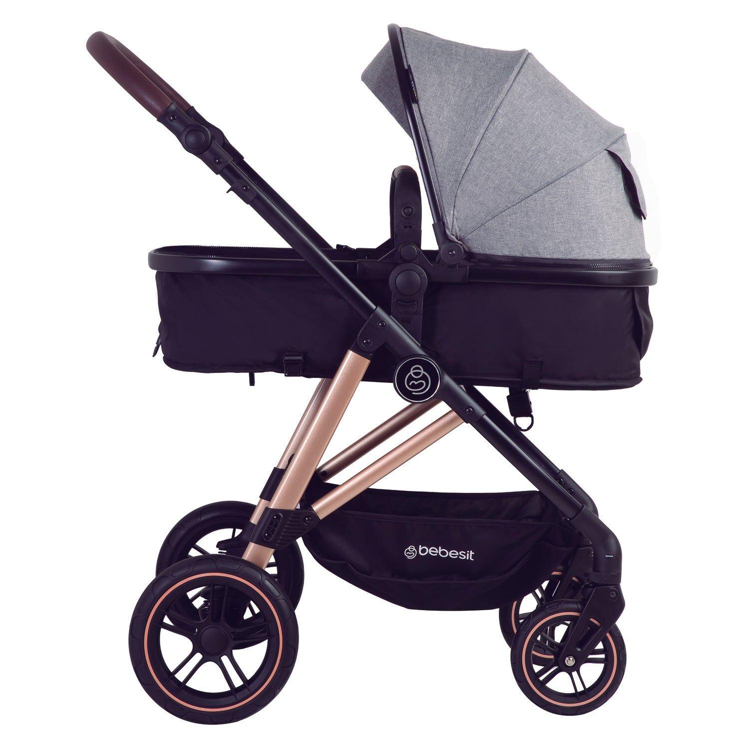 Coche Cuna Travel System Neo Gris Bebesit-3