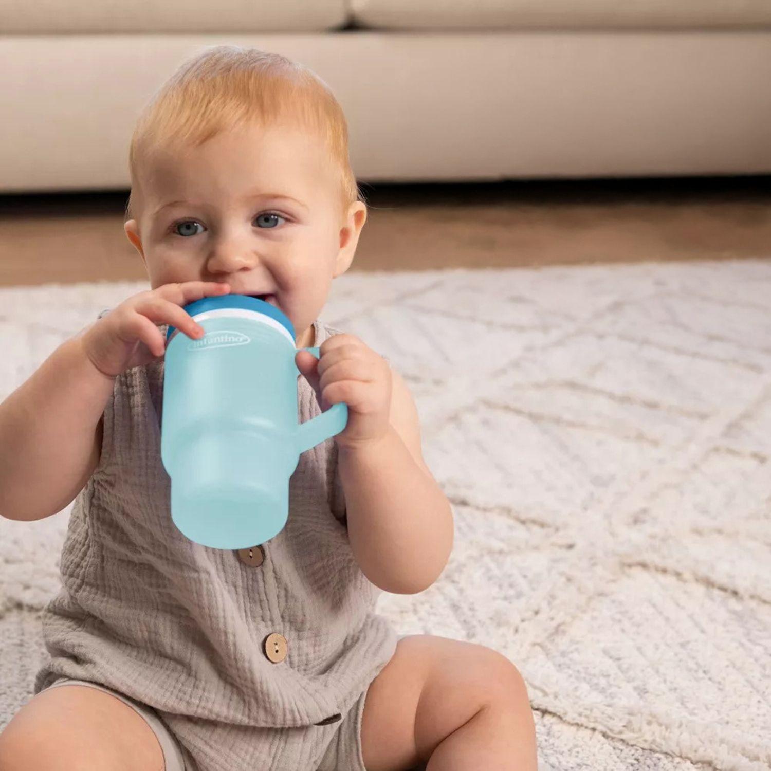 Vaso Antiderrame con Bombilla My1st Tumbler 266ml Moody Blue-1