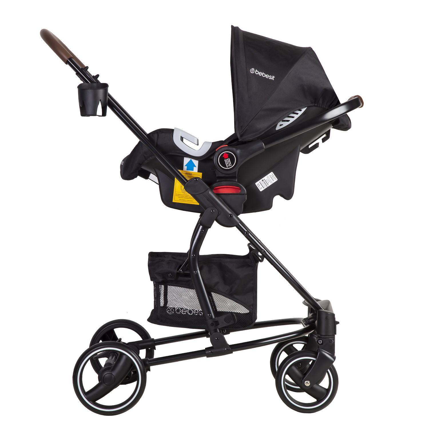 Coche Travel System Alfa Nuevo Negro Bebesit-4