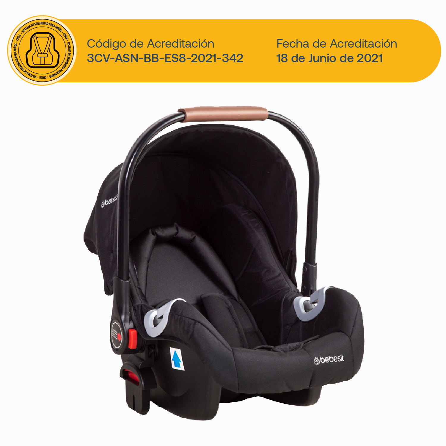 Coche Travel System Alfa Nuevo Negro Bebesit-7