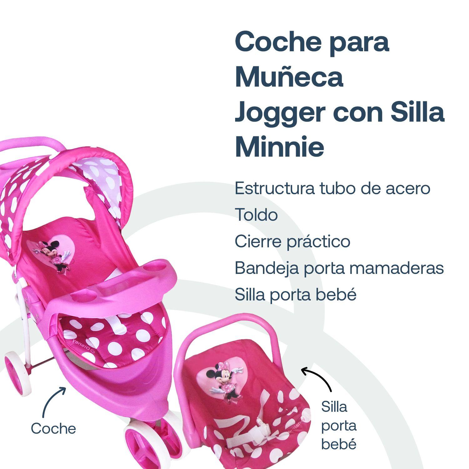 Coche de Juguete para Muñeca Jogger con Silla Minnie Disney-3