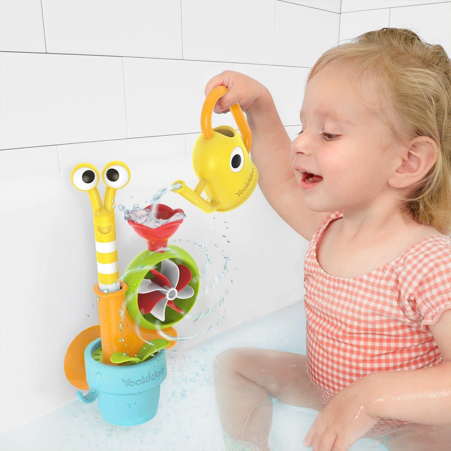 Juego de Baño Caracol de Agua Infantil Bebé Niño Niña Tina Yookidoo-3