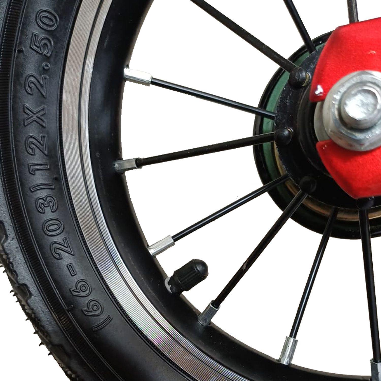 Bicicleta de Aprendizaje Niños y Niñas Infantil Frenos Roja-2