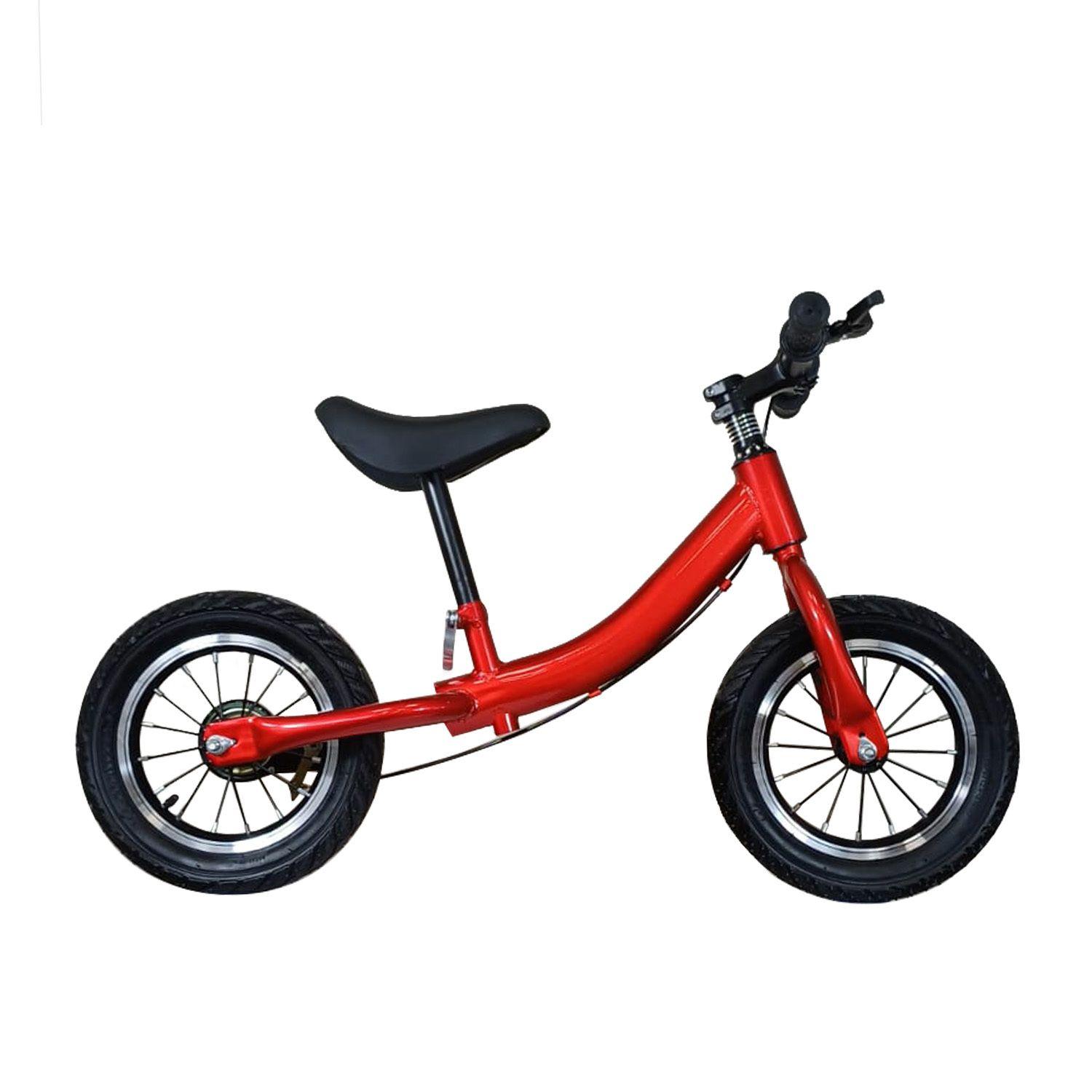 Bicicleta de Aprendizaje Niños y Niñas Infantil Frenos Roja-2