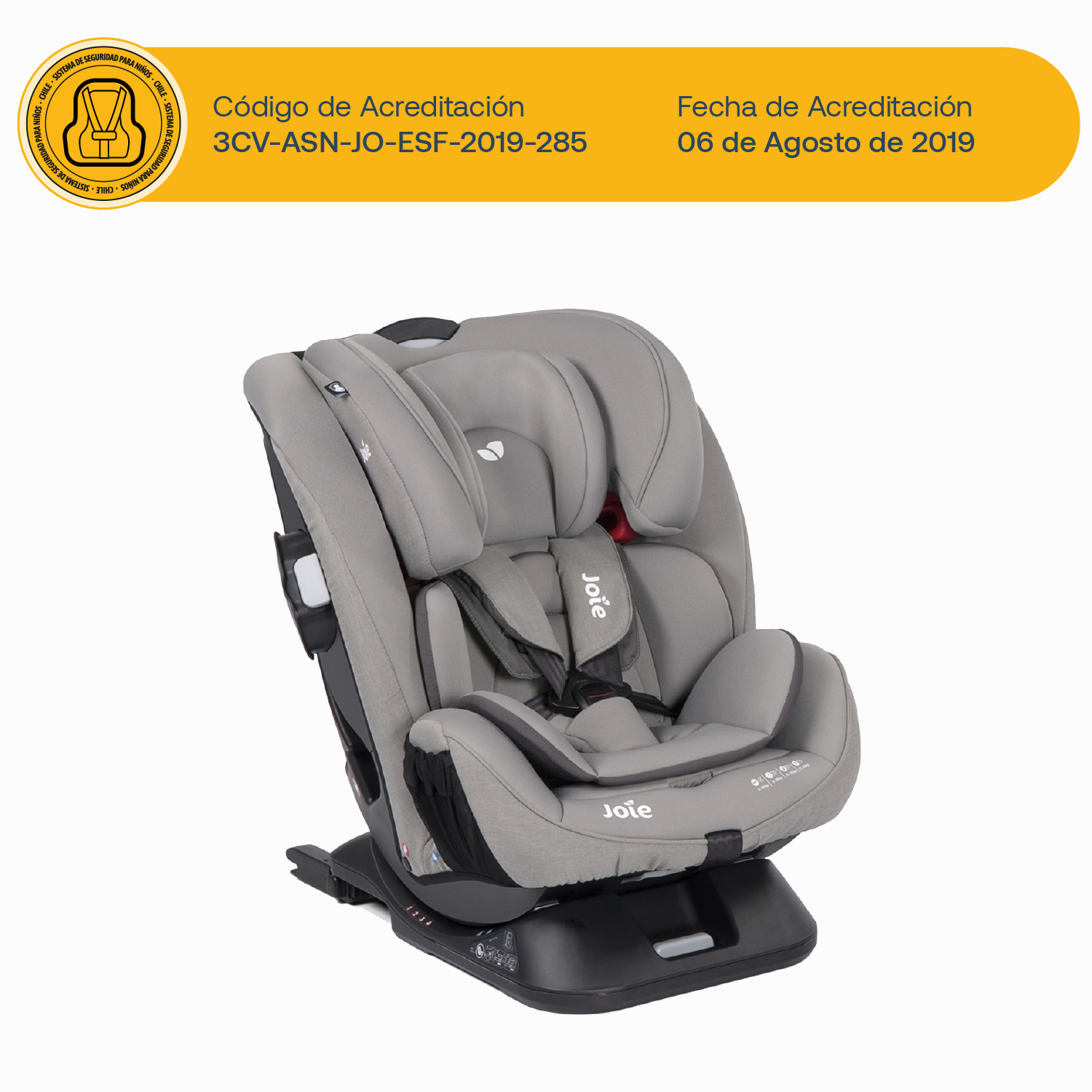 Silla de Auto Joie Convertible Every Stage FX - Gray Flannel-7