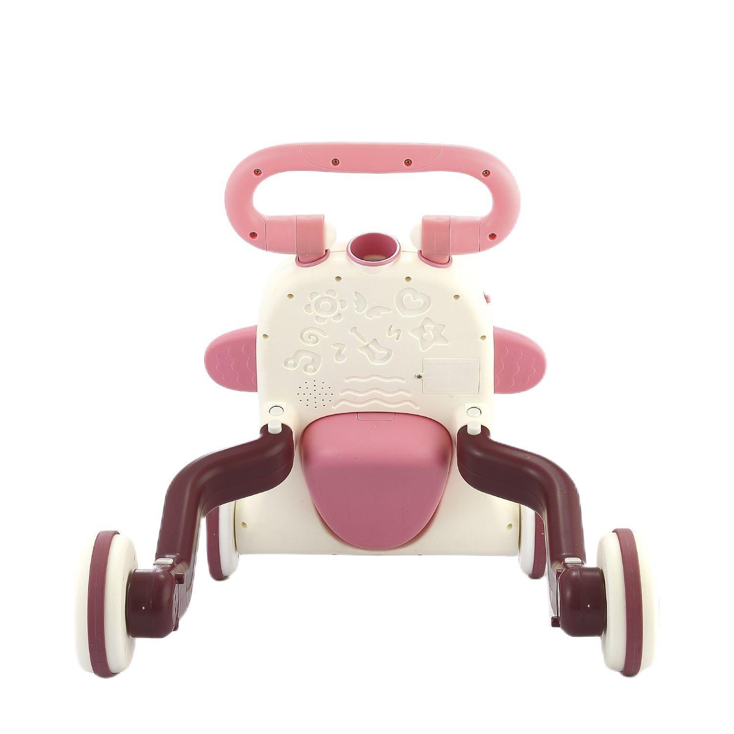 Corre Pasillo Caminador 2 en 1 Rosado Bebesit-3