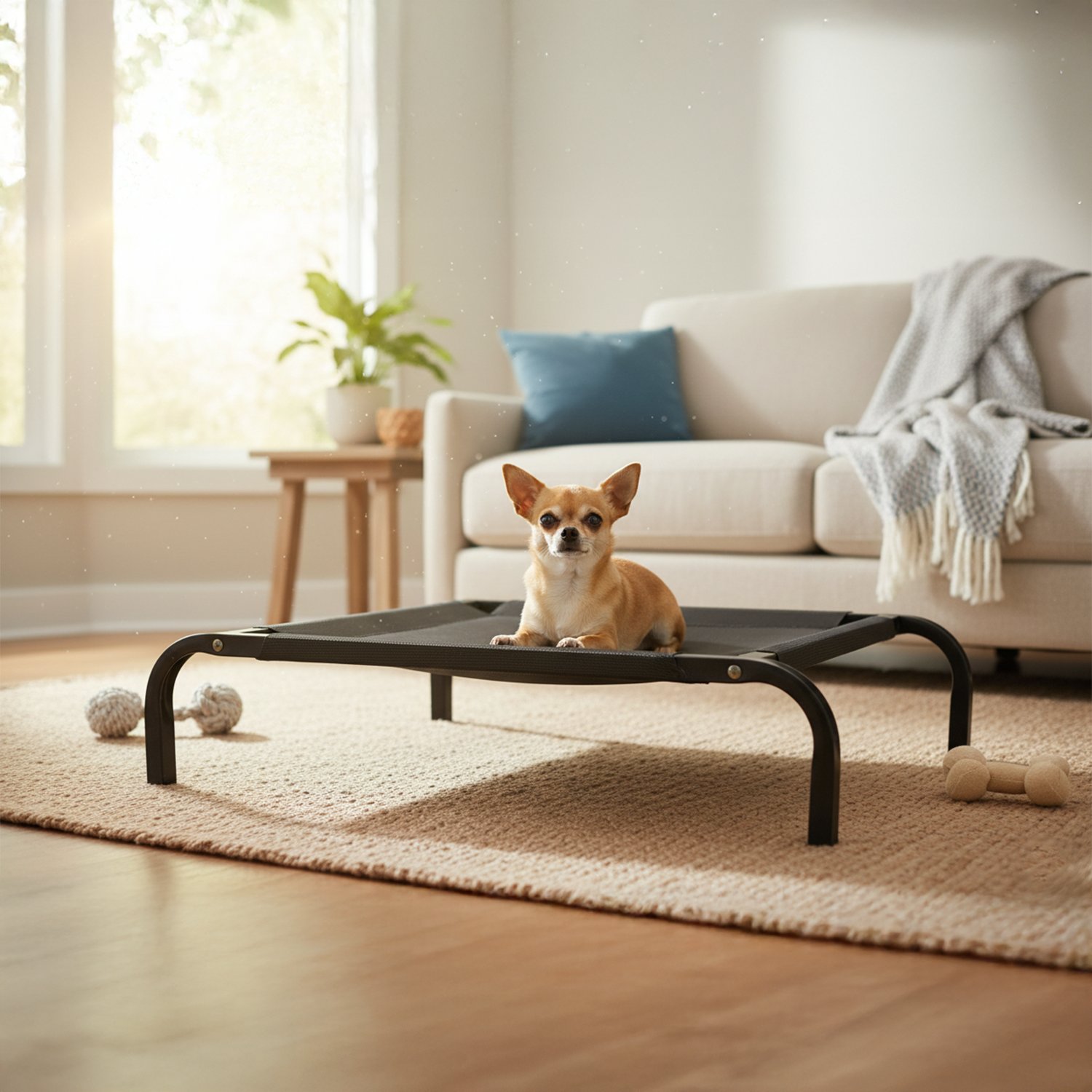 Cama Mascota Catrex S Estructura de Acero Malla Transpirable-2