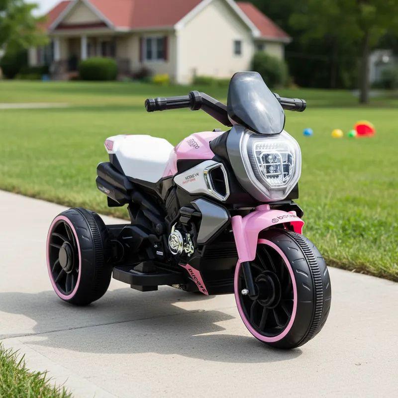 Moto 3 Ruedas Trimoto Bolt Rosa Bebesit-1