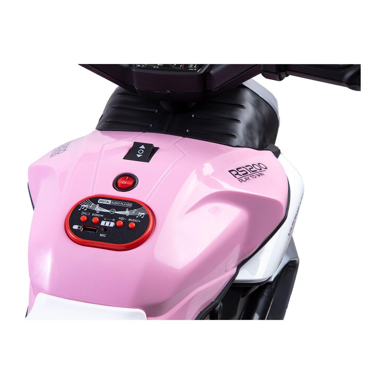 Moto 3 Ruedas Trimoto Bolt Rosa Bebesit-5