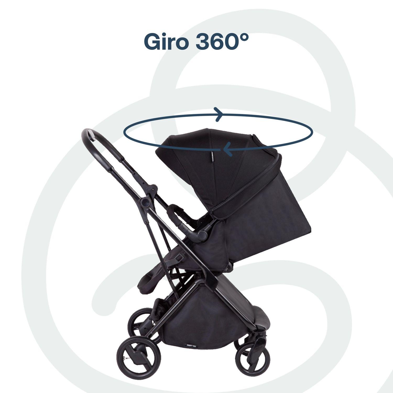 Coche Travel System Swift 360 Negro Bebesit-8