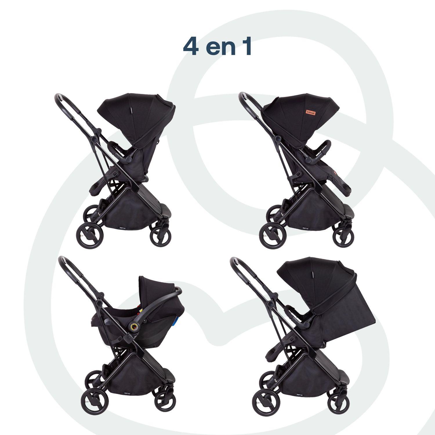 Coche Travel System Swift 360 Negro Bebesit-9