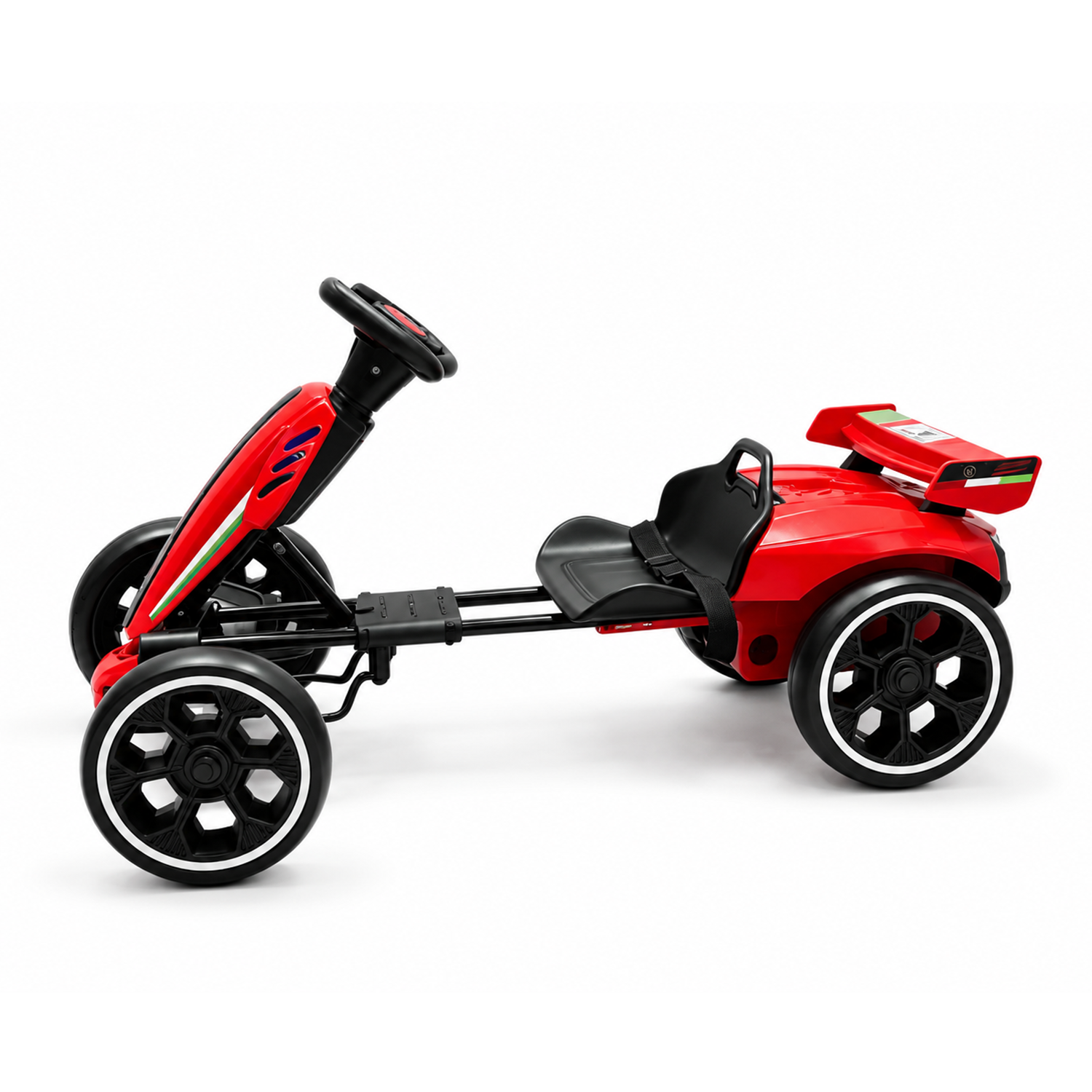 Auto a Batería Infantil E-GoKart Race4fun Rojo-2