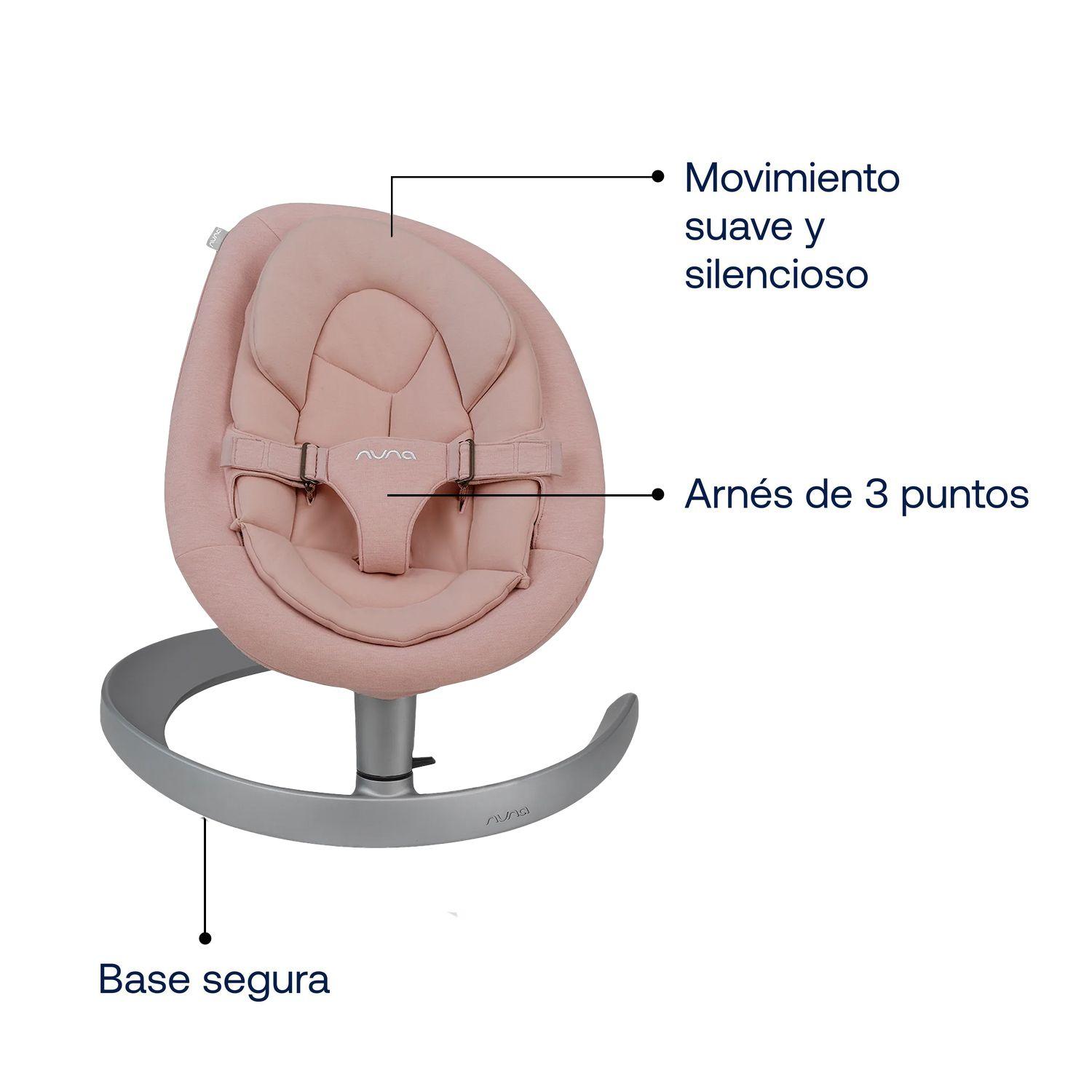Baby Bouncer Nuna Leaf Grow Blush-2