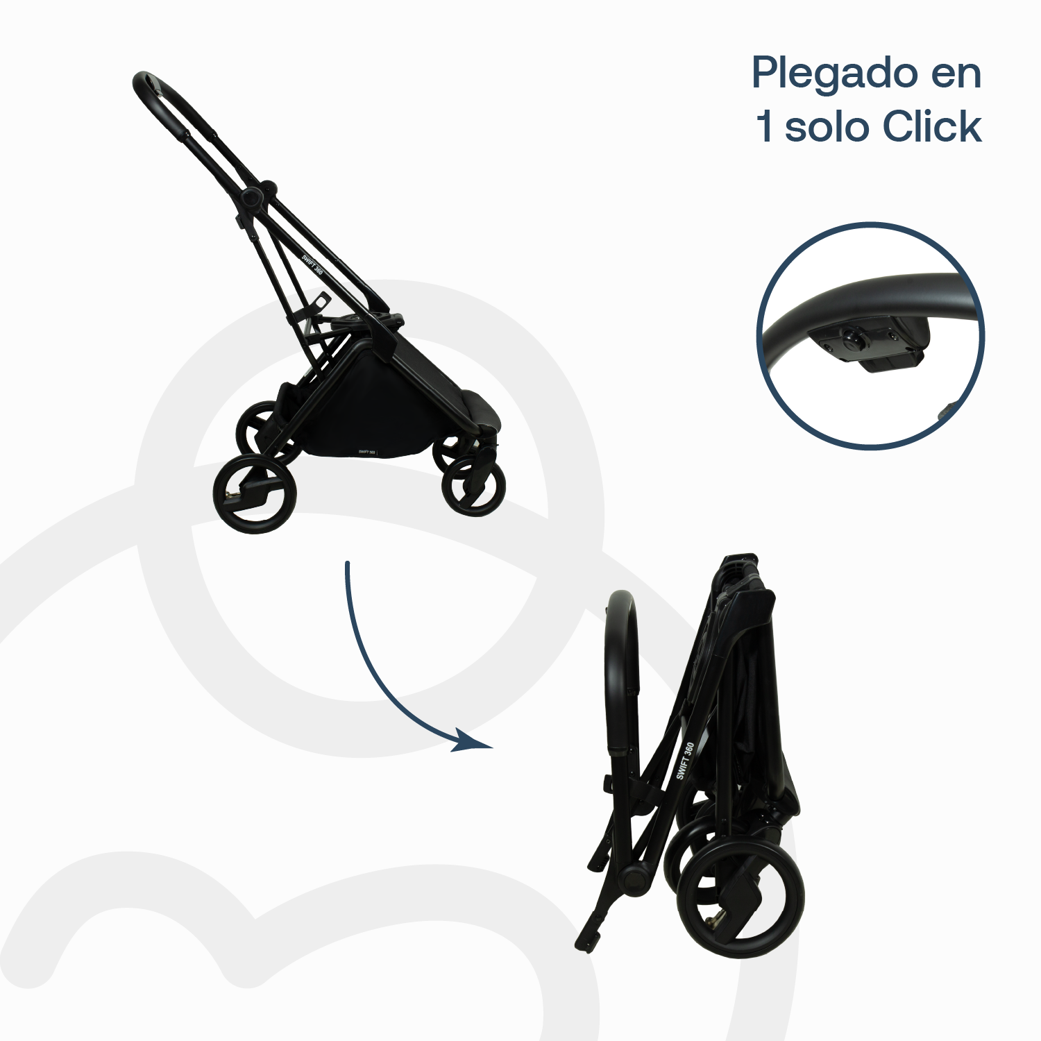Coche Travel System Swift 360 Gris Bebesit-6