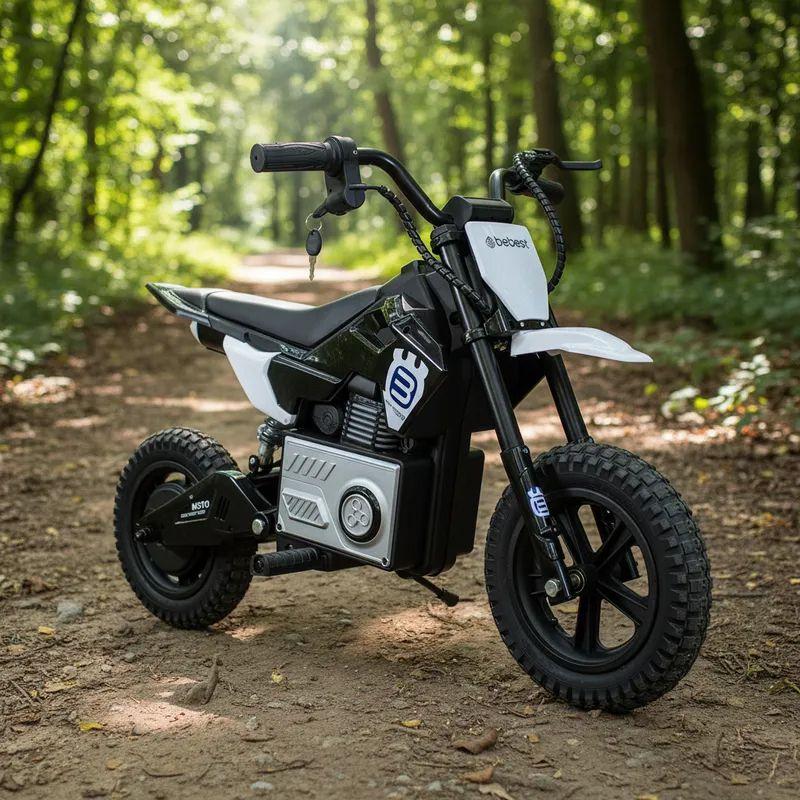 Moto Eléctrica Minicross 24V Niños y Niñas Infantil Negro-1