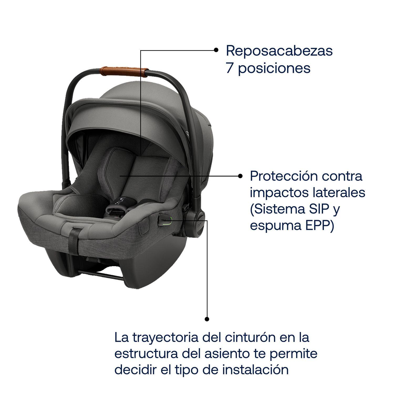 Silla de Auto Bebe Huevito Pipa Next Granite Nuna-2