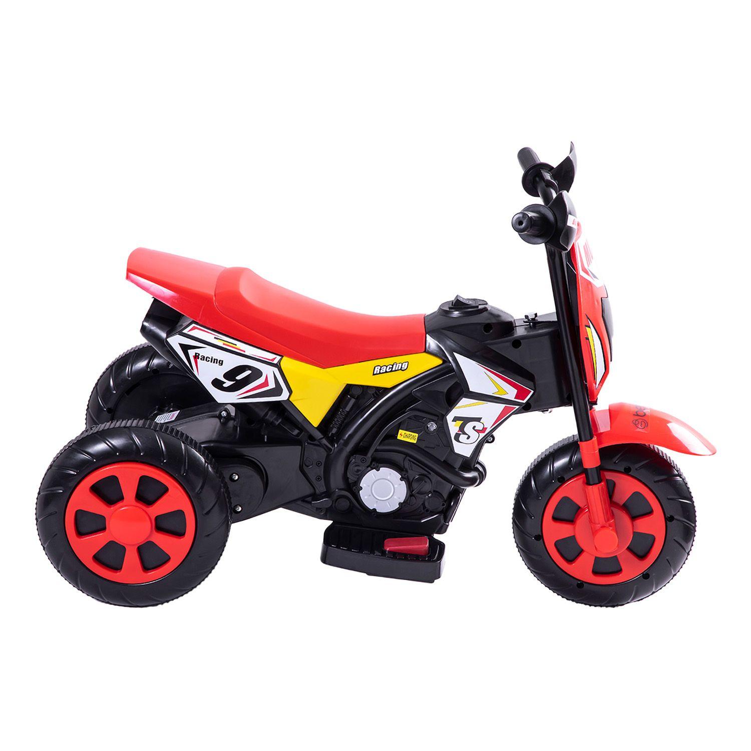 Moto Eléctrica Cross Rojo Bebesit-4