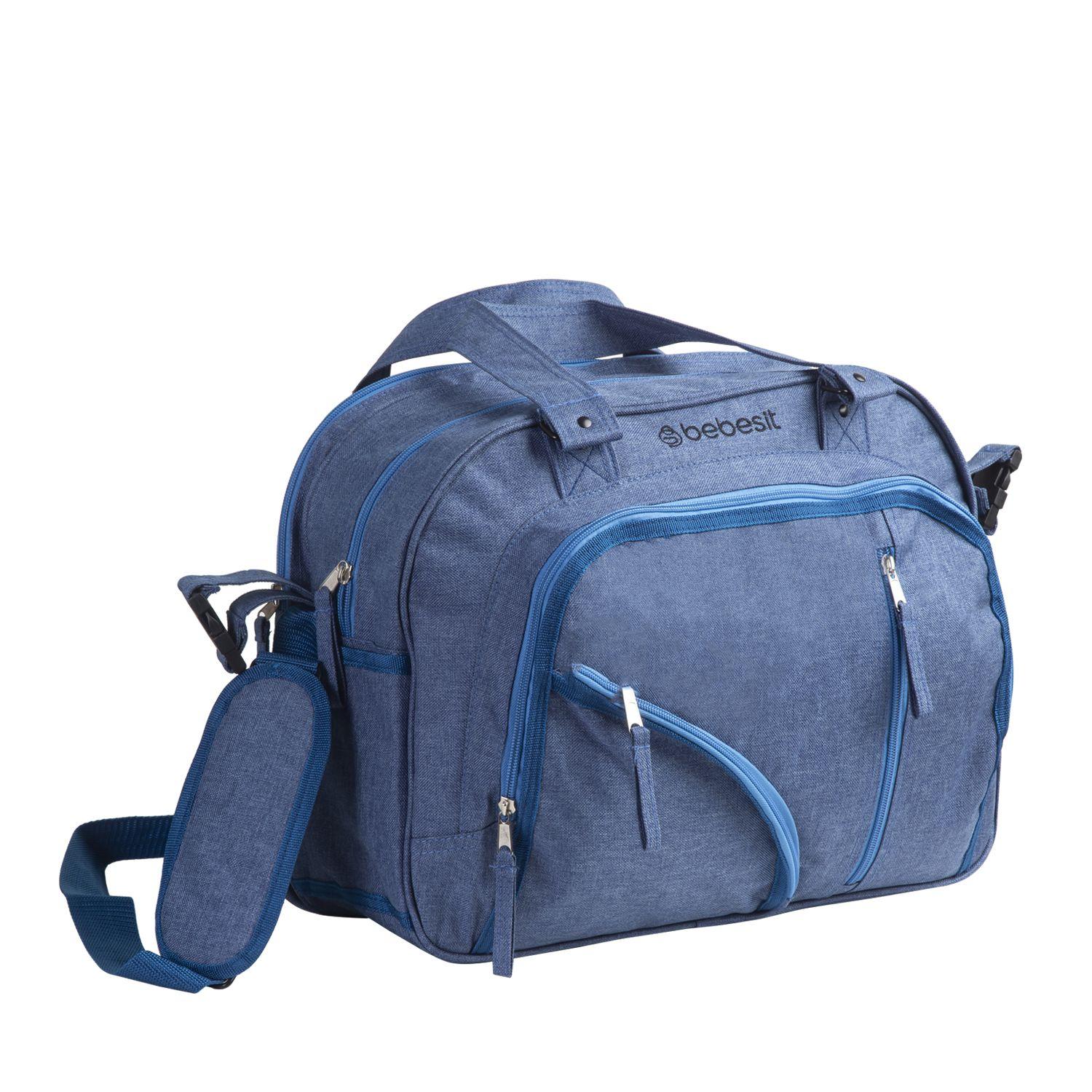 Bolso Maternal Mudador Pañalera Bebesit Melange - Azul-2