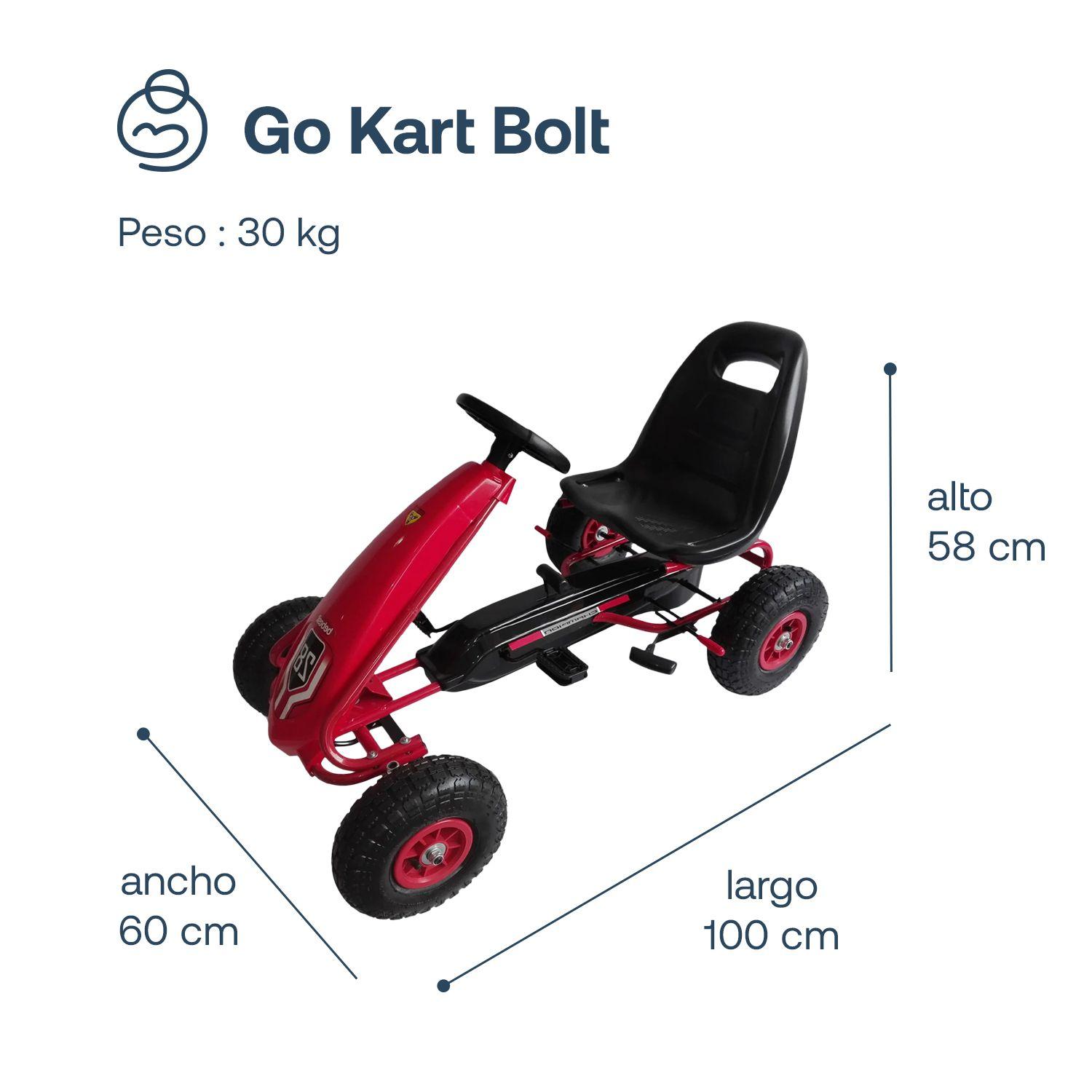 Gokart BOLT GK5040 Rojo-3