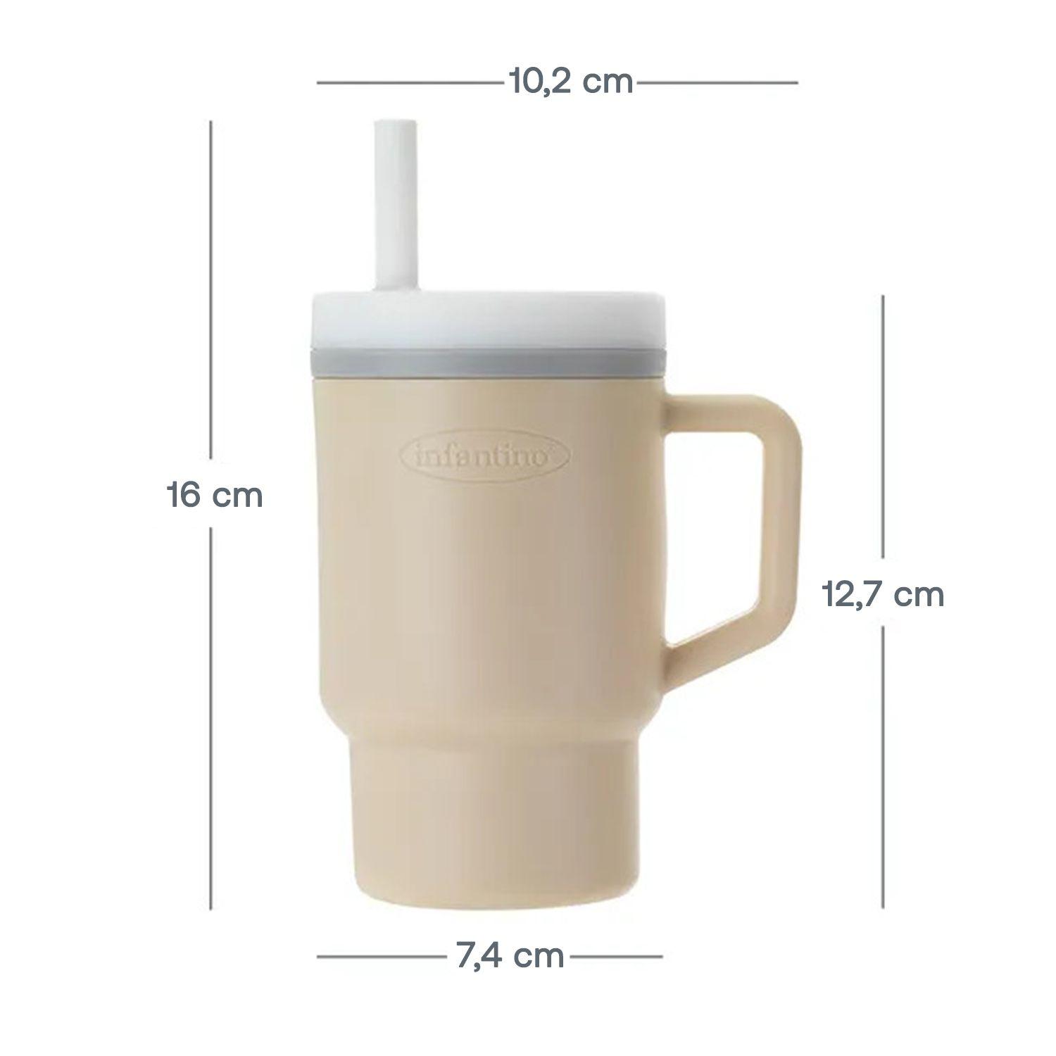Vaso Antiderrame con Bombilla My 1st Tumbler 250ml Sand-3