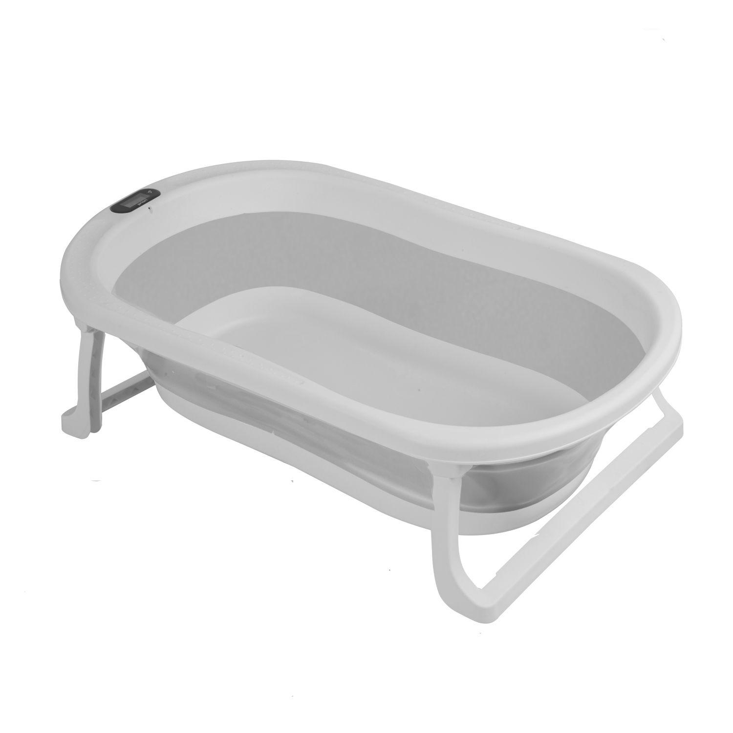 Bañera Plegable Bebe con Hamaca Jelly Gris-1