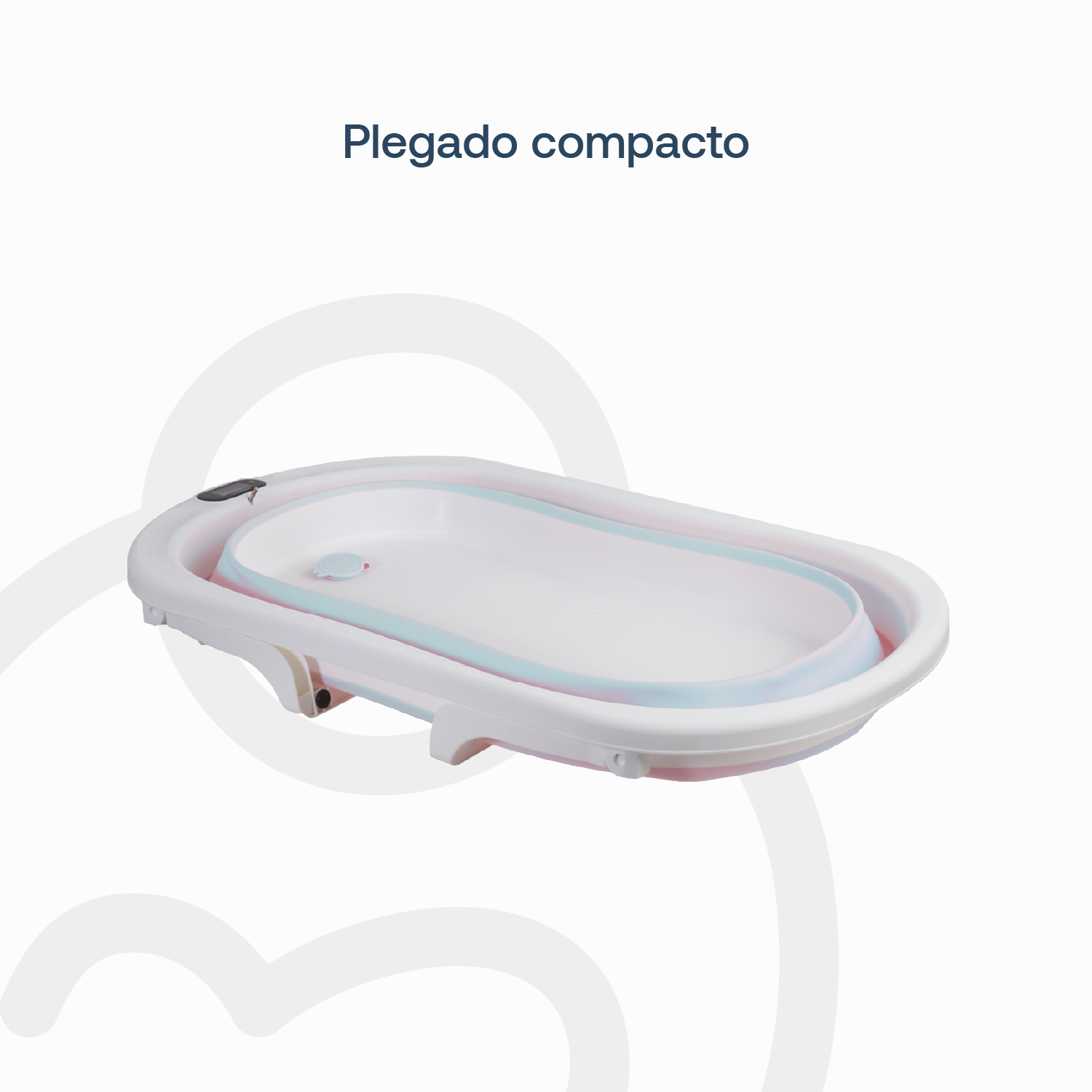 Bañera Plegable Bebe con Hamaca Jelly Gris-8