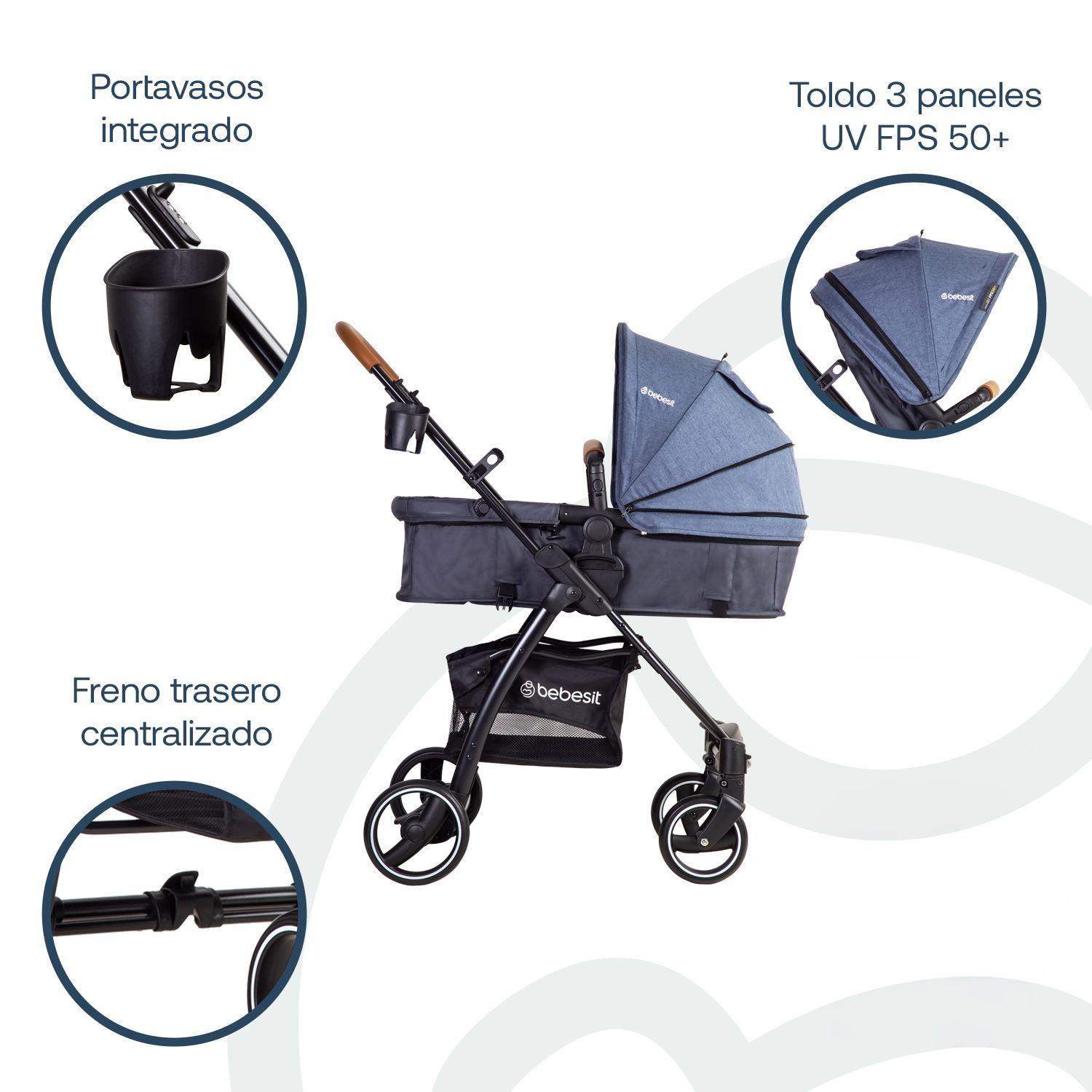 Coche Travel System Fénix Azul Bebesit-3