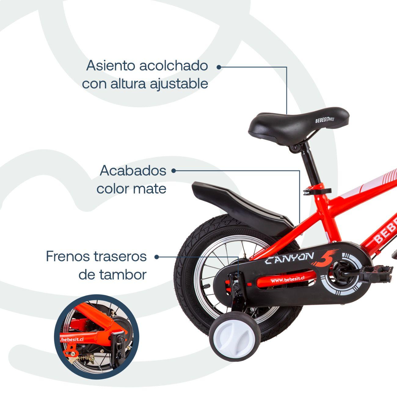 Bicicleta Infantil Canyon Aro 12 Roja Bebesit-3