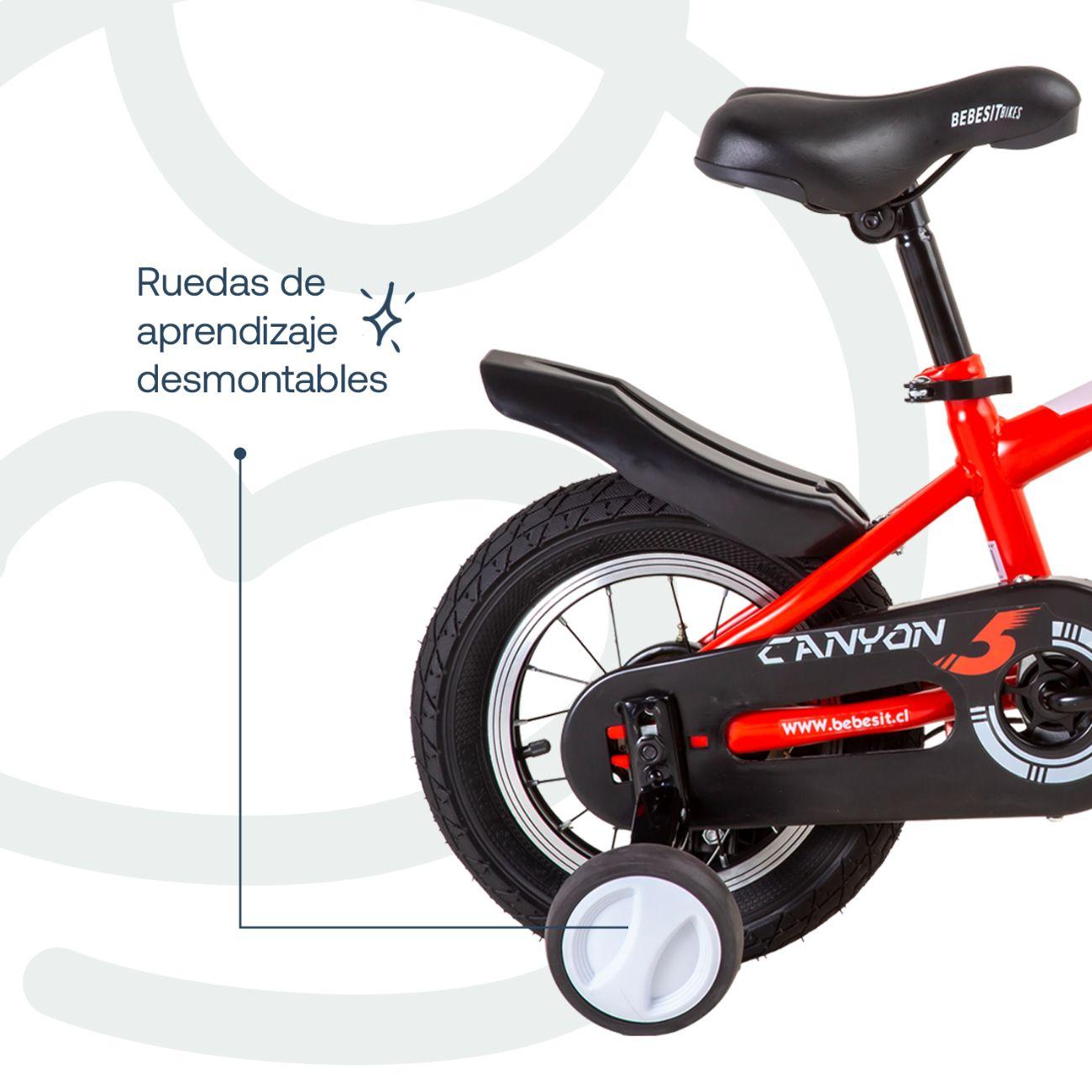 Bicicleta Infantil Canyon Aro 12 Roja Bebesit-5