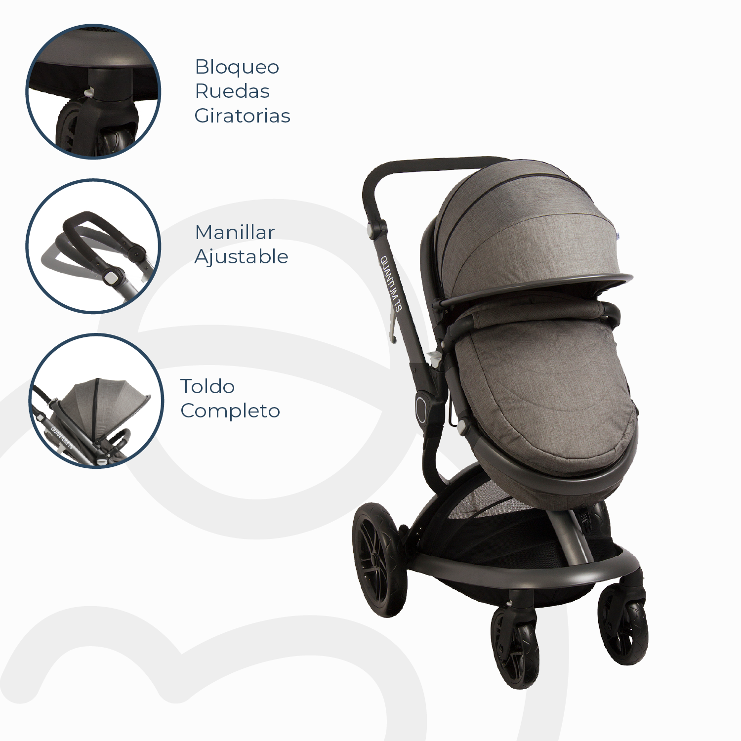 Coche Travel System Quantum Gris Bebesit-7