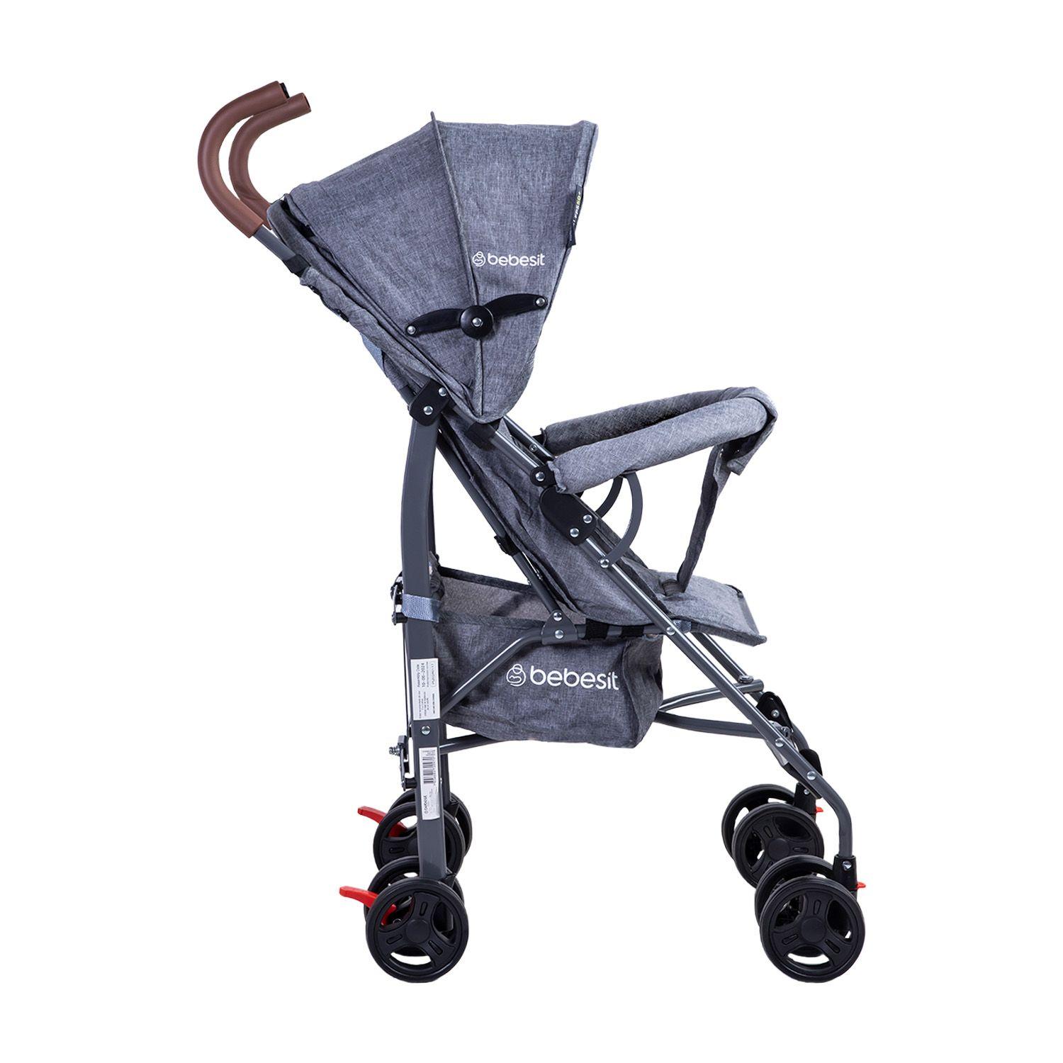 Coche Paragua Plegable Fun SX Gris-4