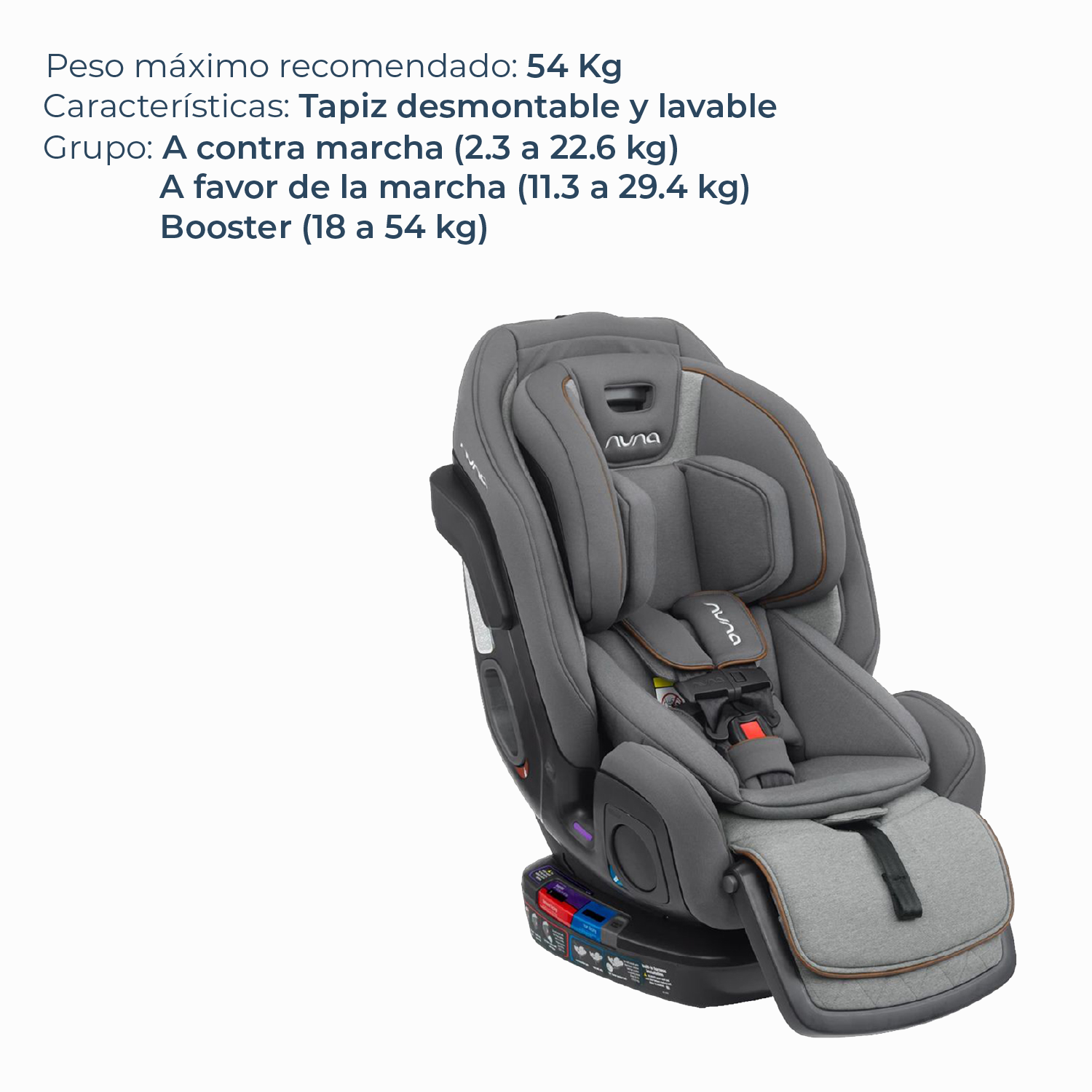 Silla Auto Convertible Nuna Exec Granite-2