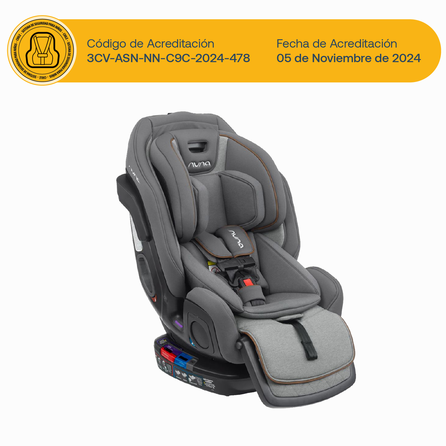 Silla Auto Convertible Nuna Exec Granite-8