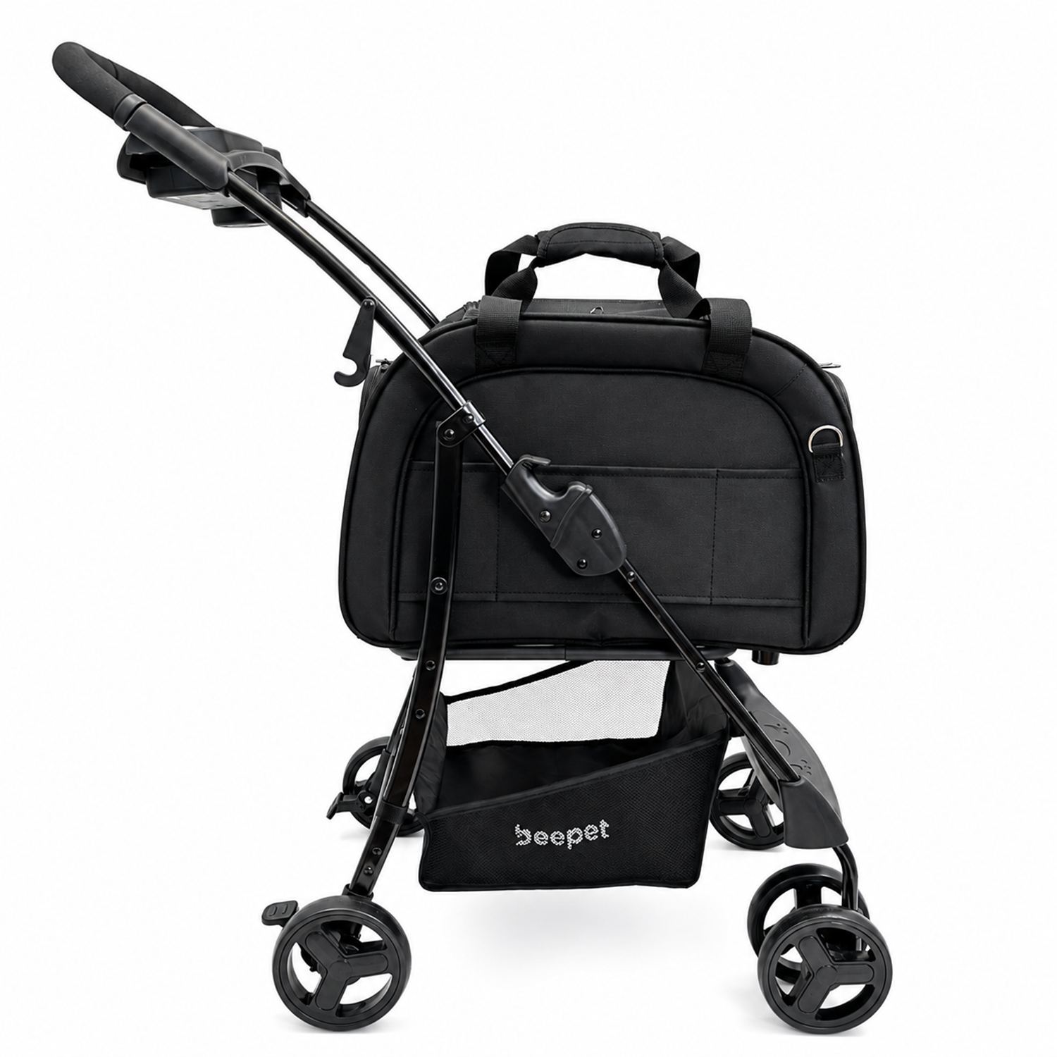 Coche Paseo Mascota Triptail Iso Base Negro-1