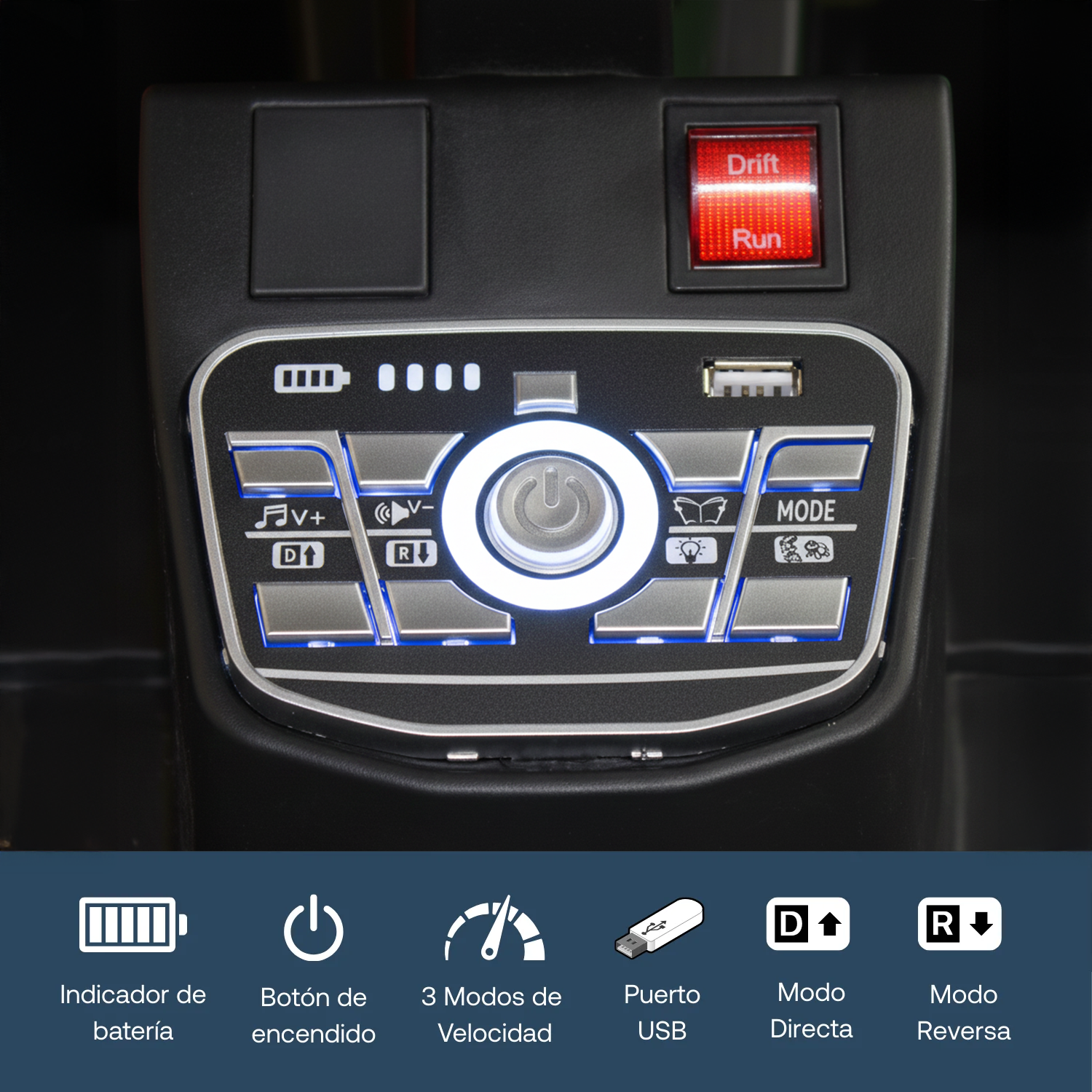 Auto Eléctrico F1 Drift Full Performance Niño Niña Rojo-4