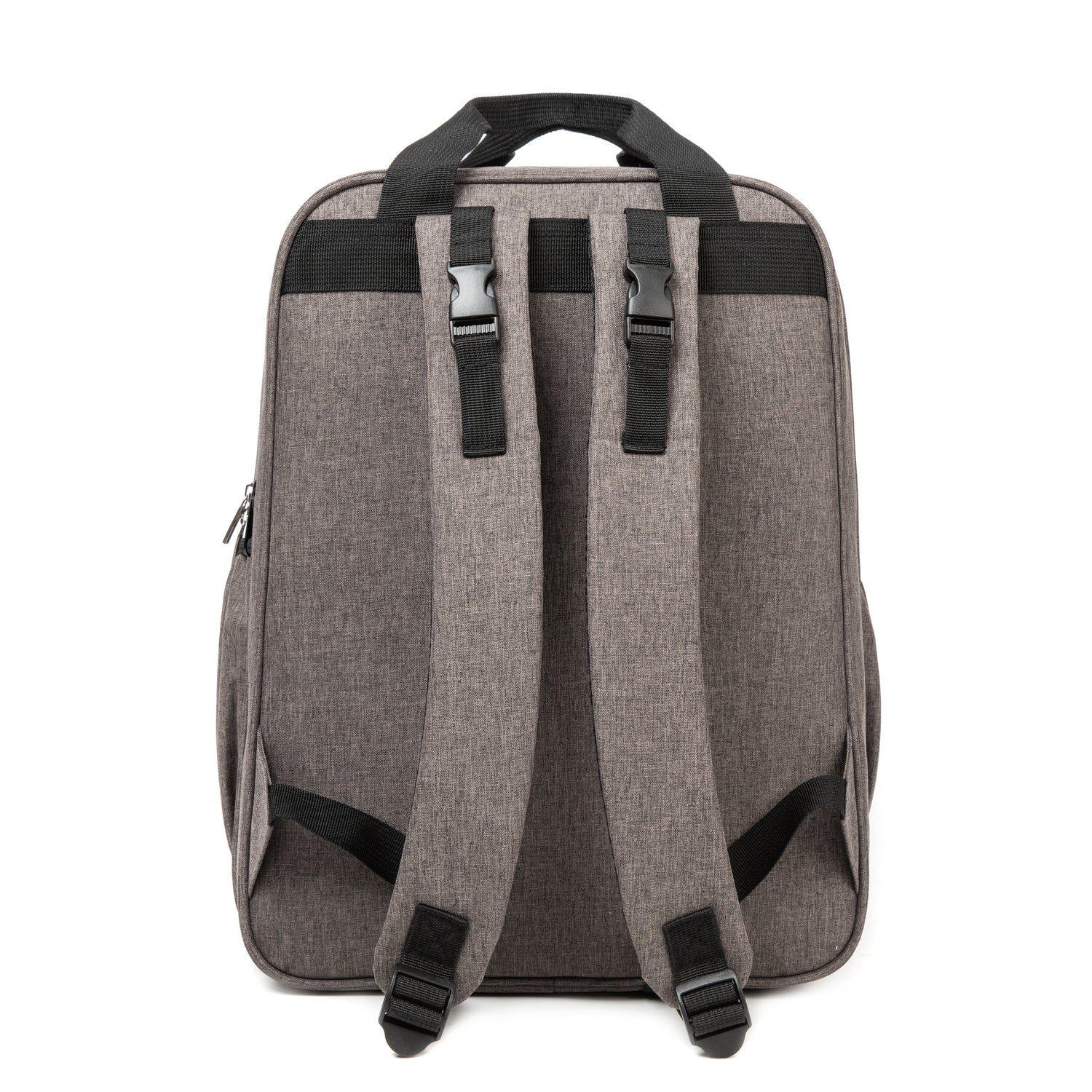 Mochila Maternal 3 En 1 Pañalera Cuna Y Mudador Portátil Gris Bebesit-7
