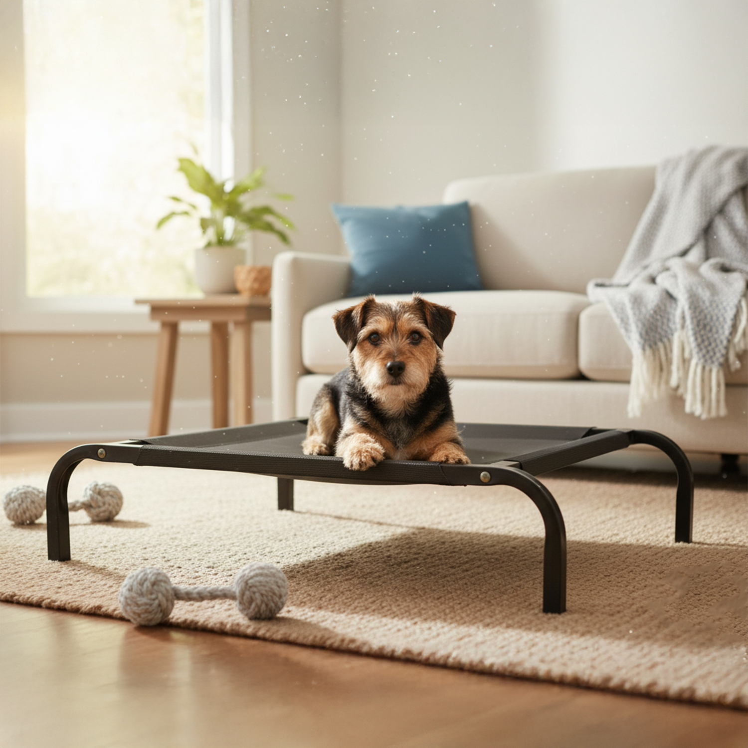 Cama Mascota Catrex M Estructura de Acero Malla Transpirable-2