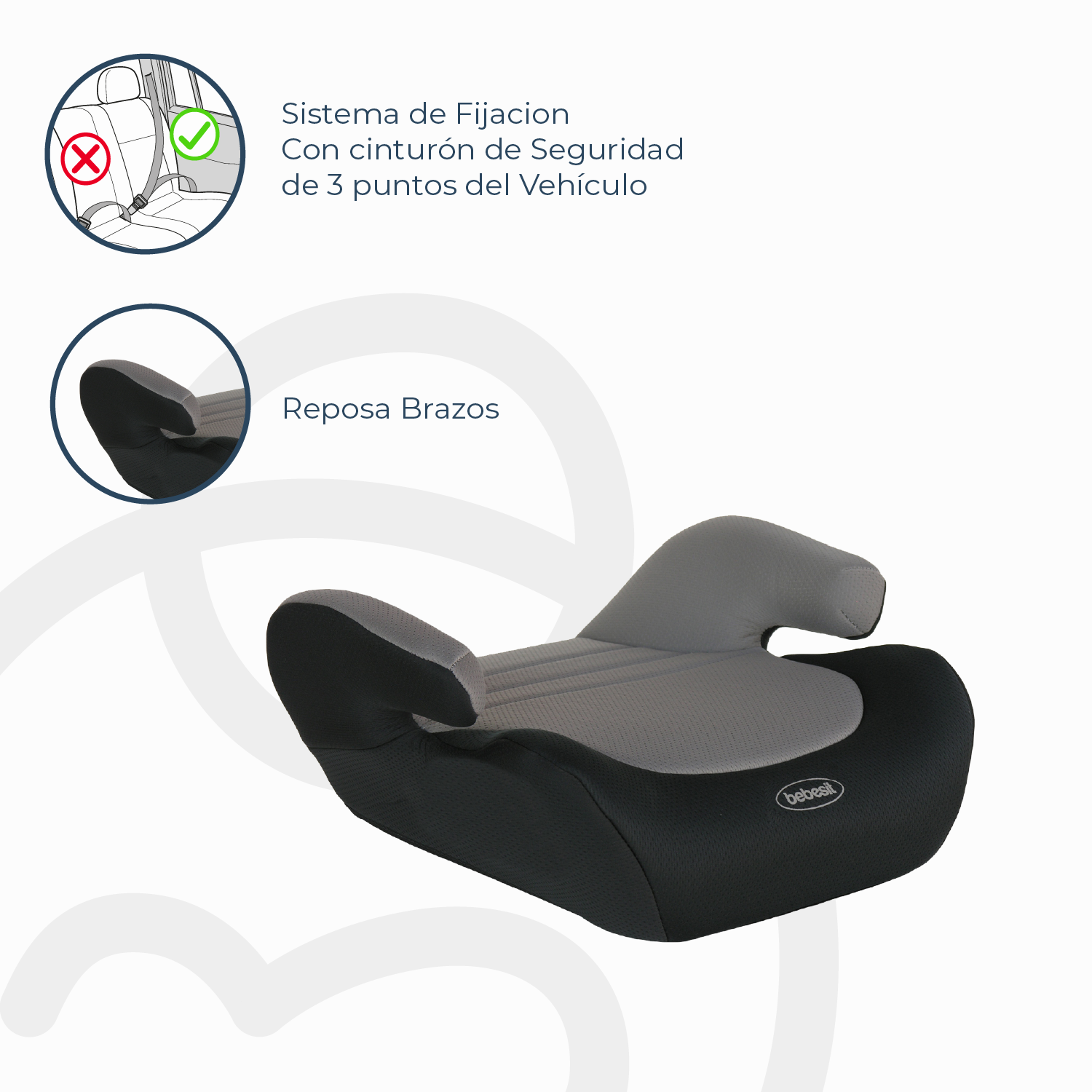 Alzador Booster Gris Bebesit-3