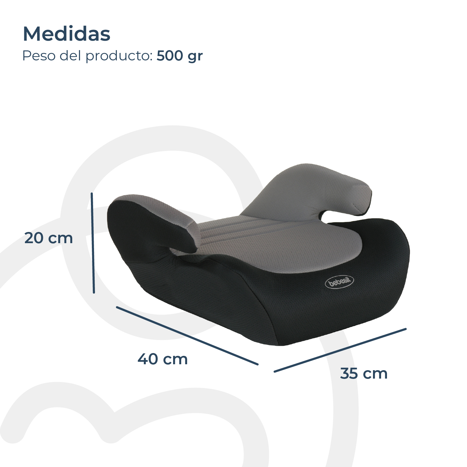 Alzador Booster Gris Bebesit-4