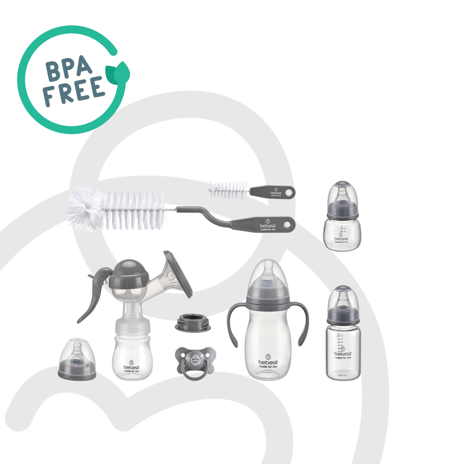 Set de Lactancia 6 en 1 Mamaderas y Accesorios Bebesit-2