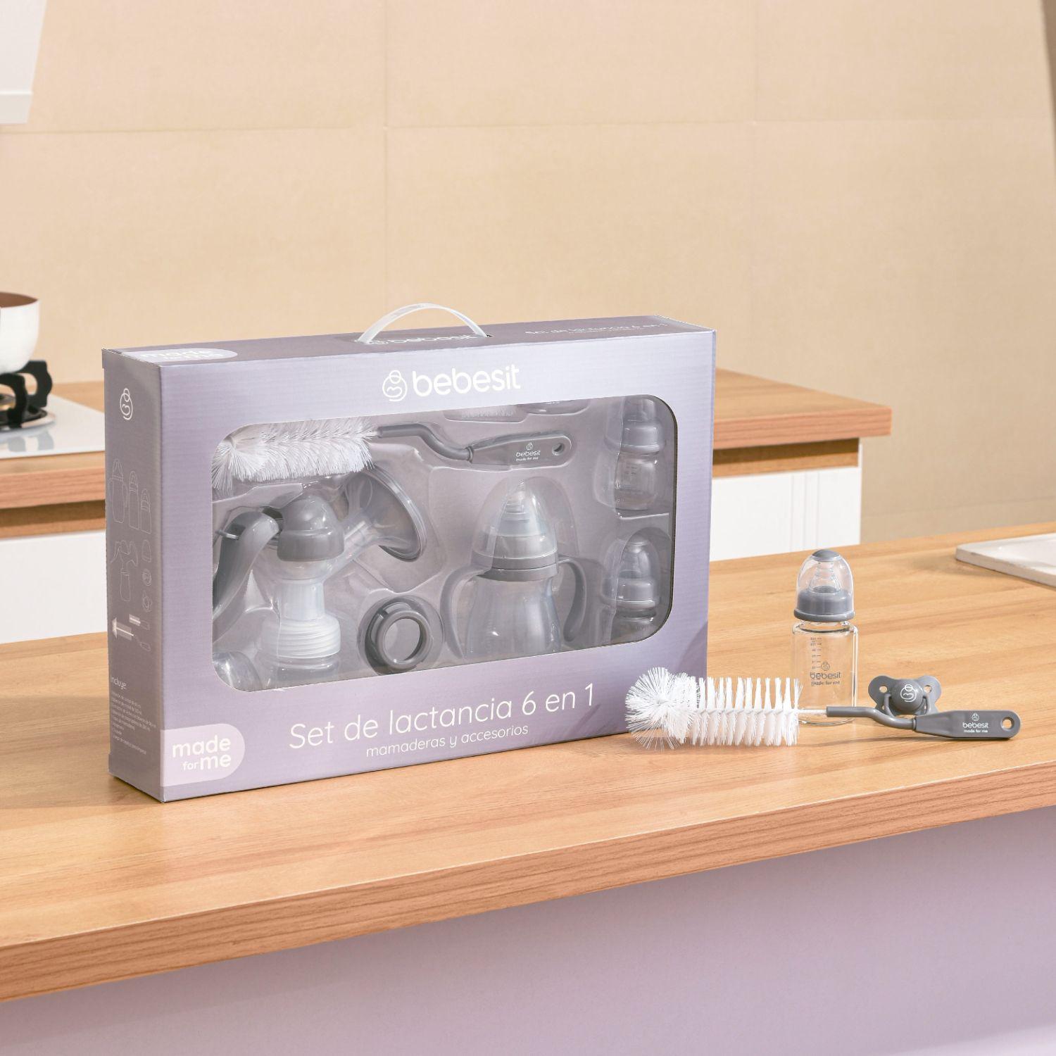 Set de Lactancia 6 en 1 Mamaderas y Accesorios Bebesit-7