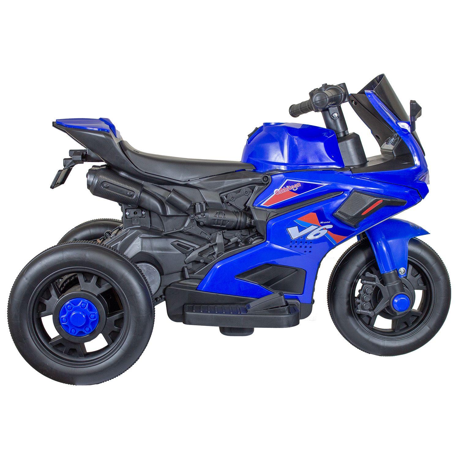 Trimoto MotoGP Niños Infantil 6V a Batería Azul-2