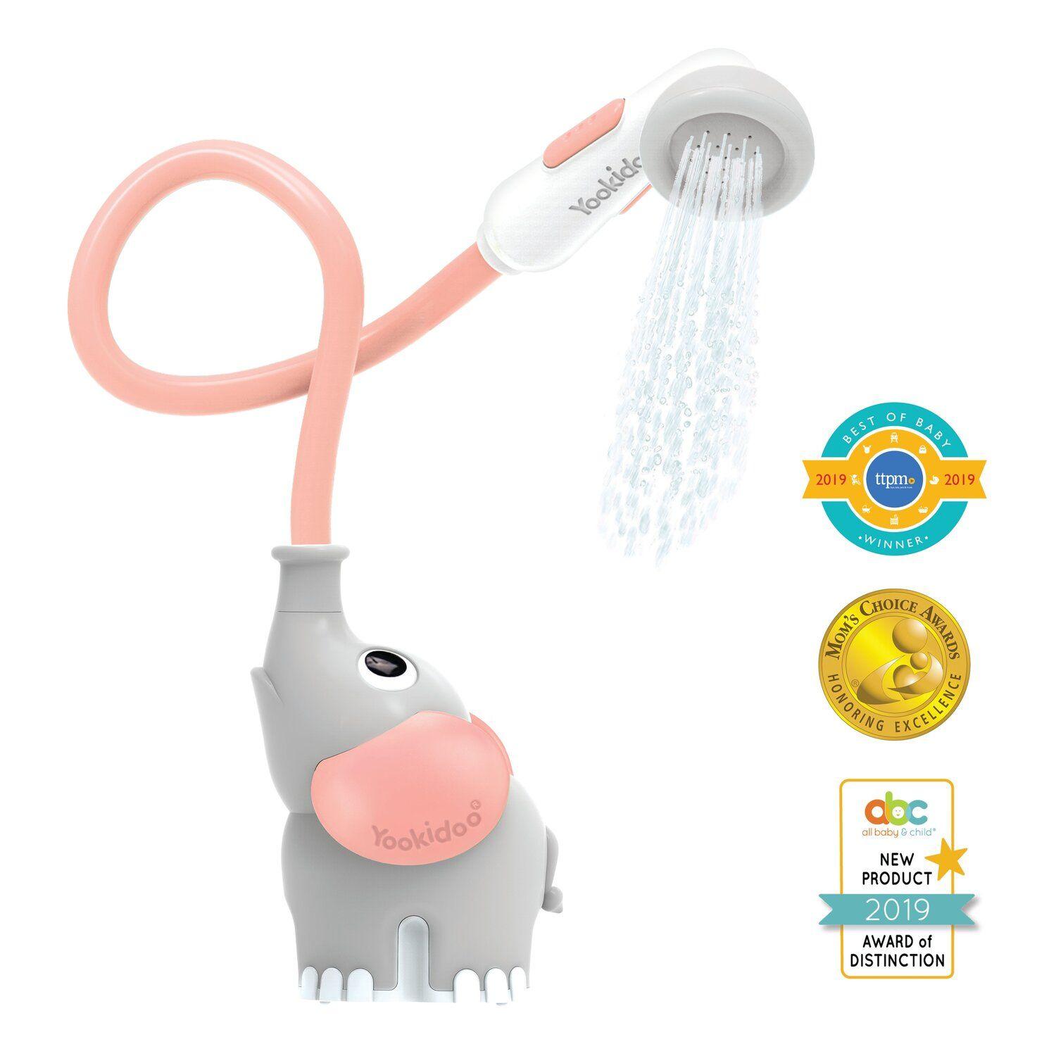 Elefante Ducha Interactivo Rosado Bebe Bañera Yookidoo-7