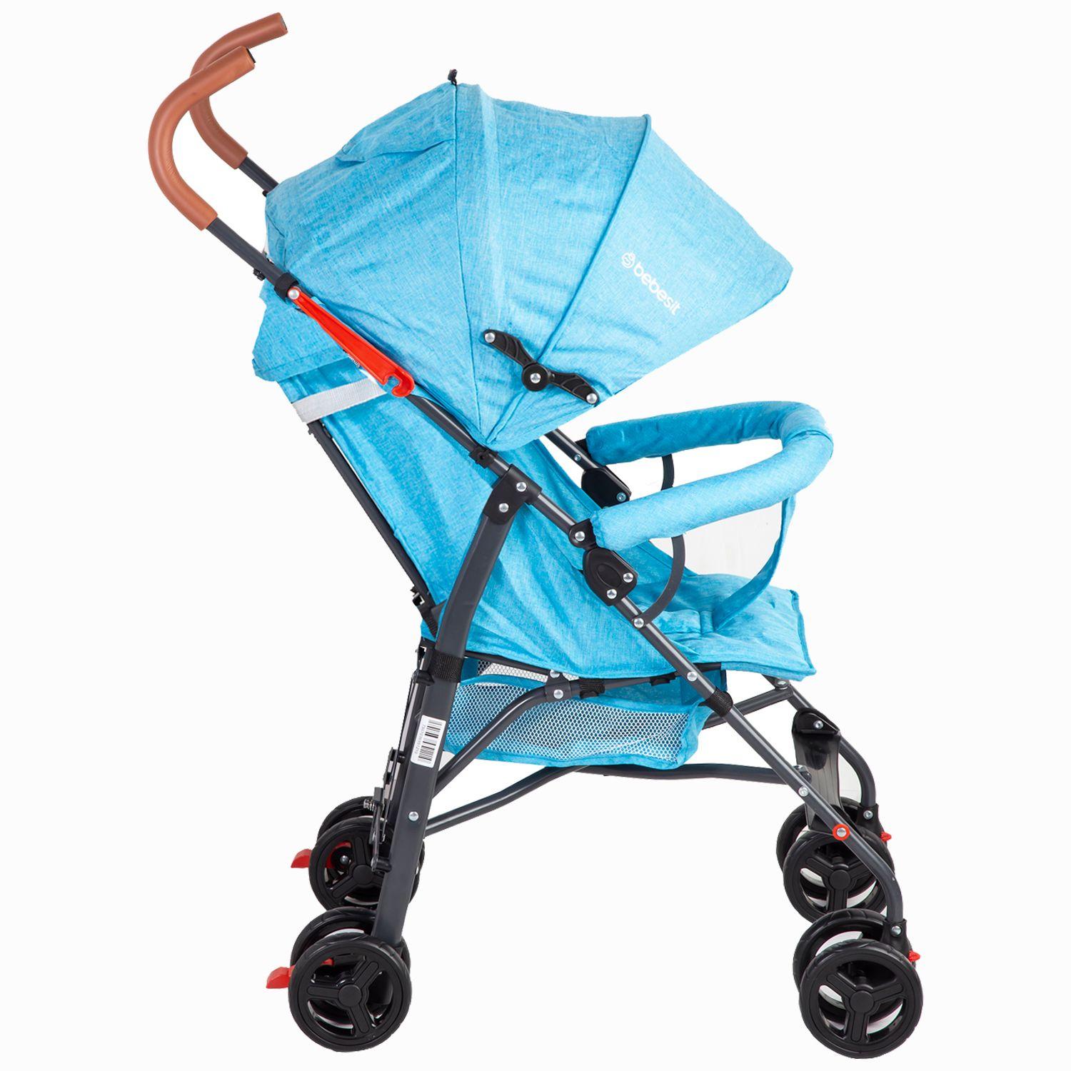 Coche Paragua 5126 Celeste Bebesit-2