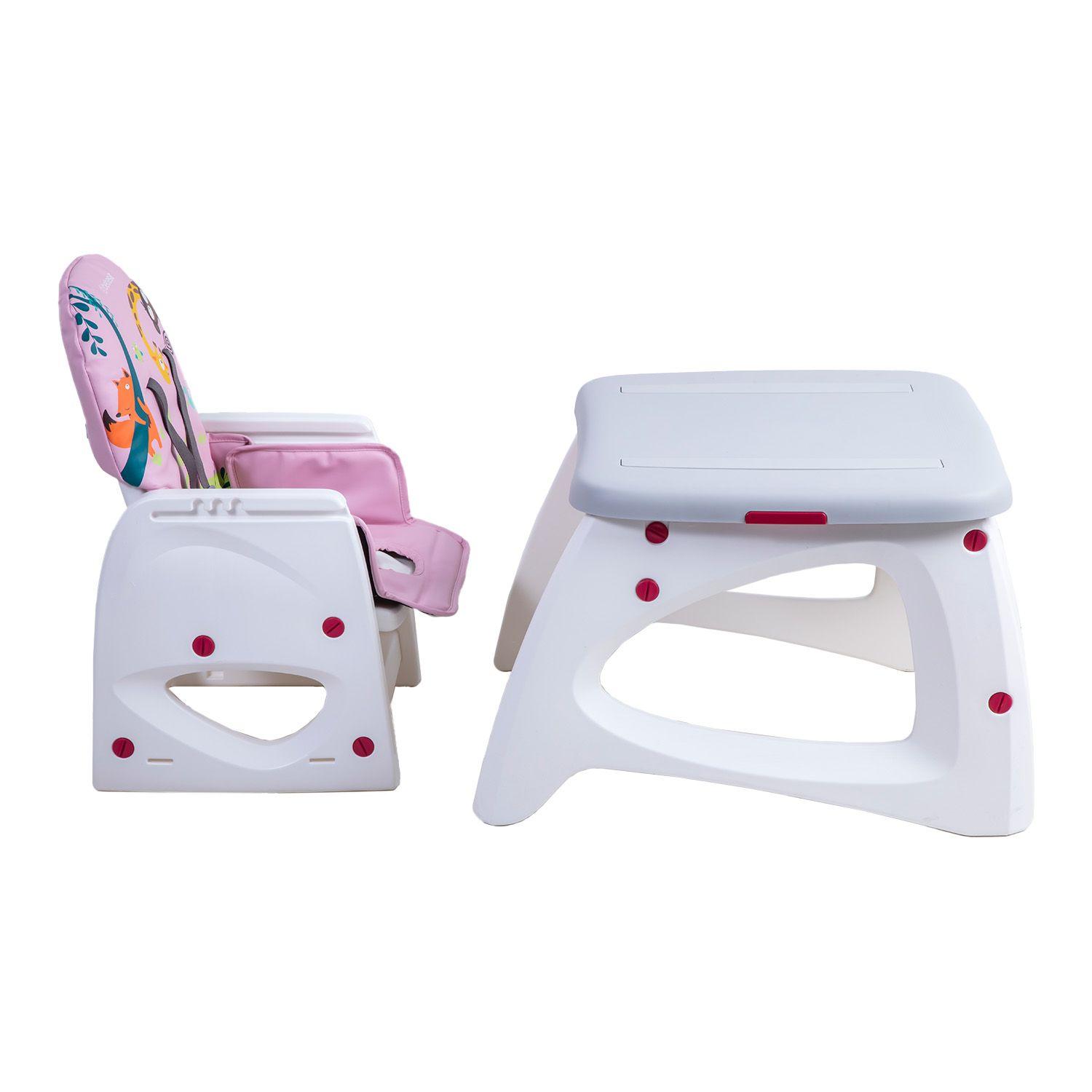 Silla de Comer Escritorio Balancin Eat&Swing Rosada Bebesit-7