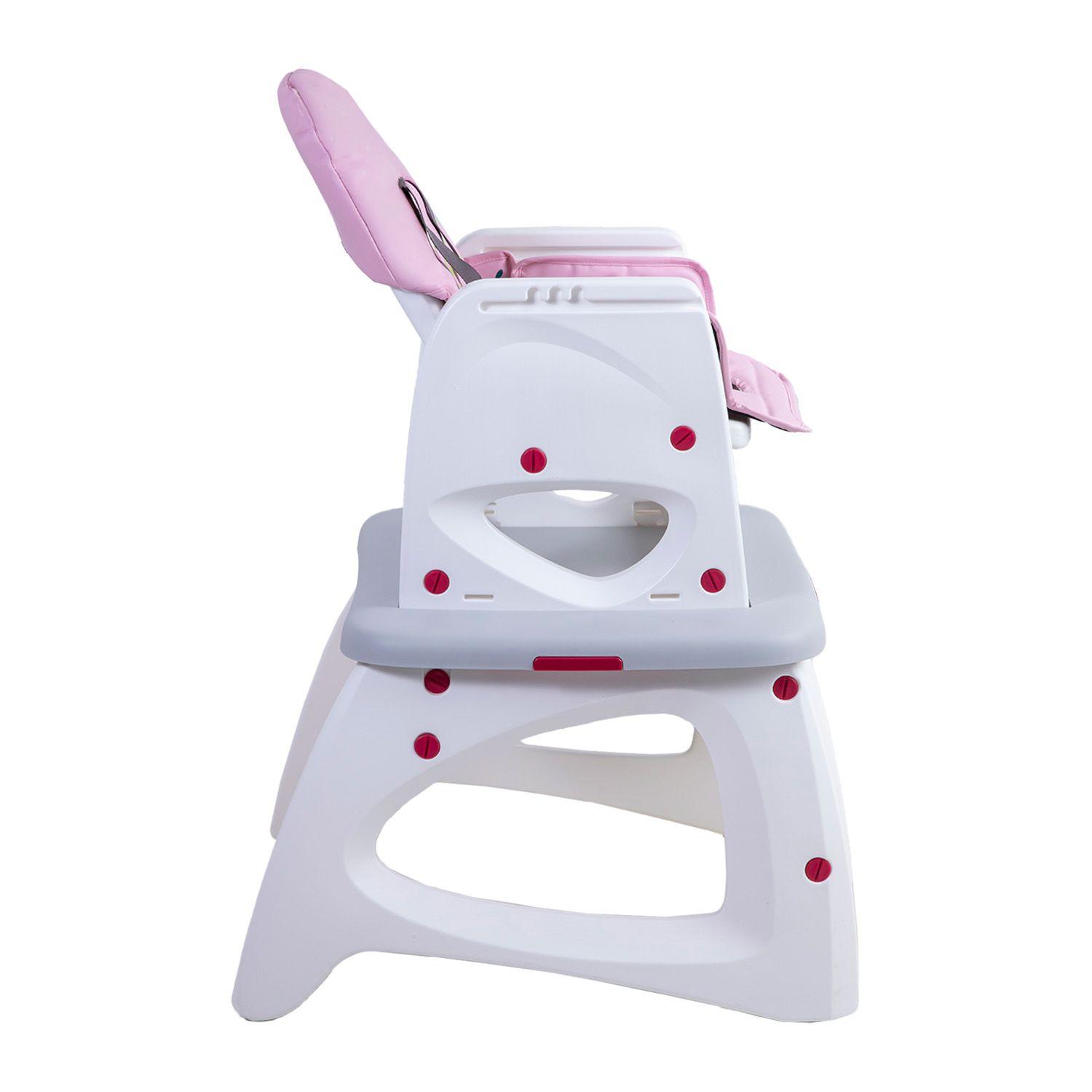 Silla de Comer Escritorio Balancin Eat&Swing Rosada Bebesit-3