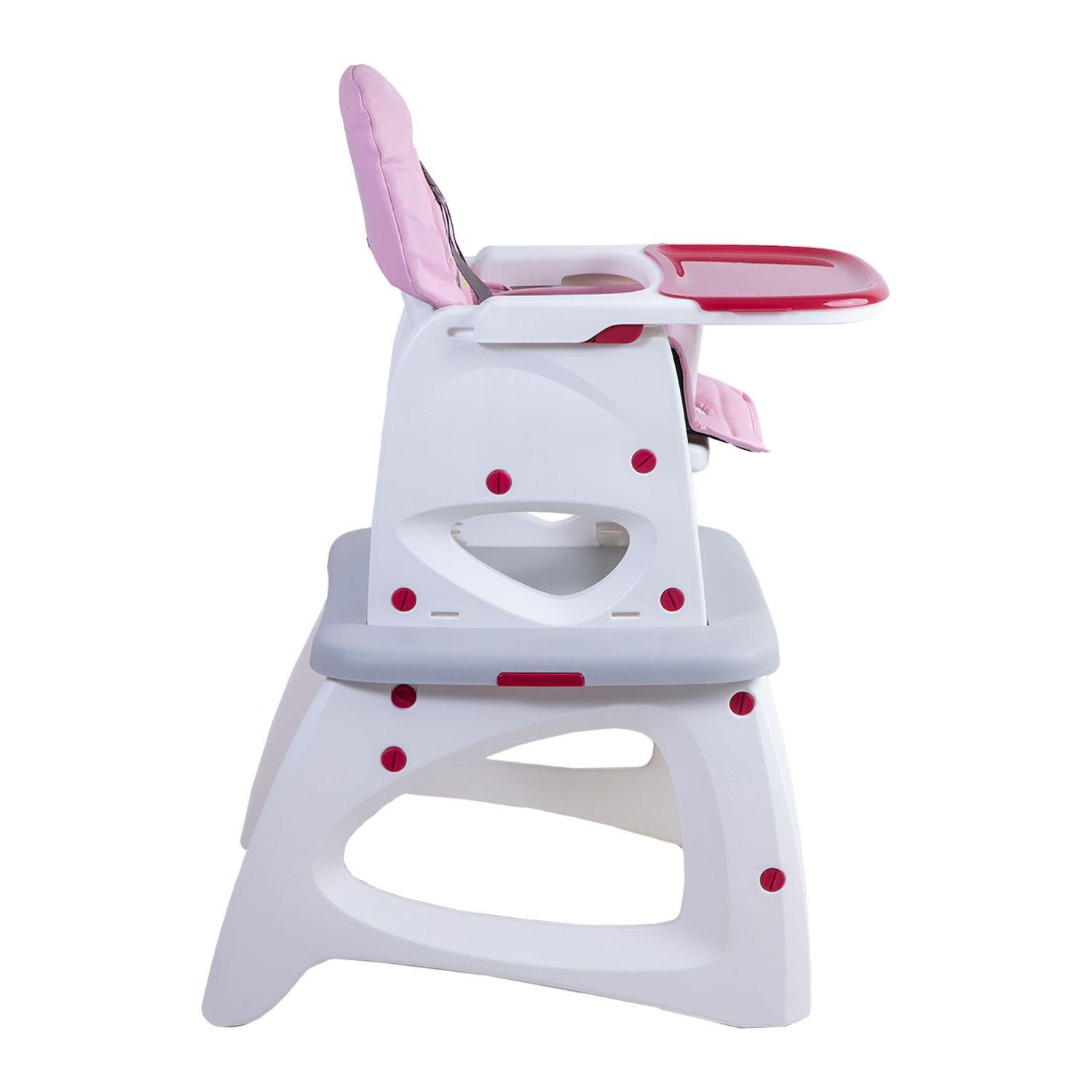 Silla de Comer Escritorio Balancin Eat&Swing Rosada Bebesit-4