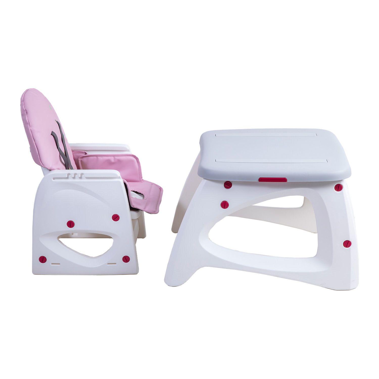Silla de Comer Escritorio Balancin Eat&Swing Rosada Bebesit-6