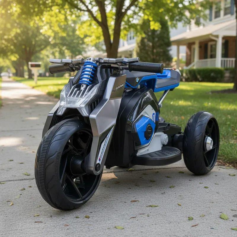 Moto a Batería Eléctrica Super Pro 2.0 Azul Bebesit-1